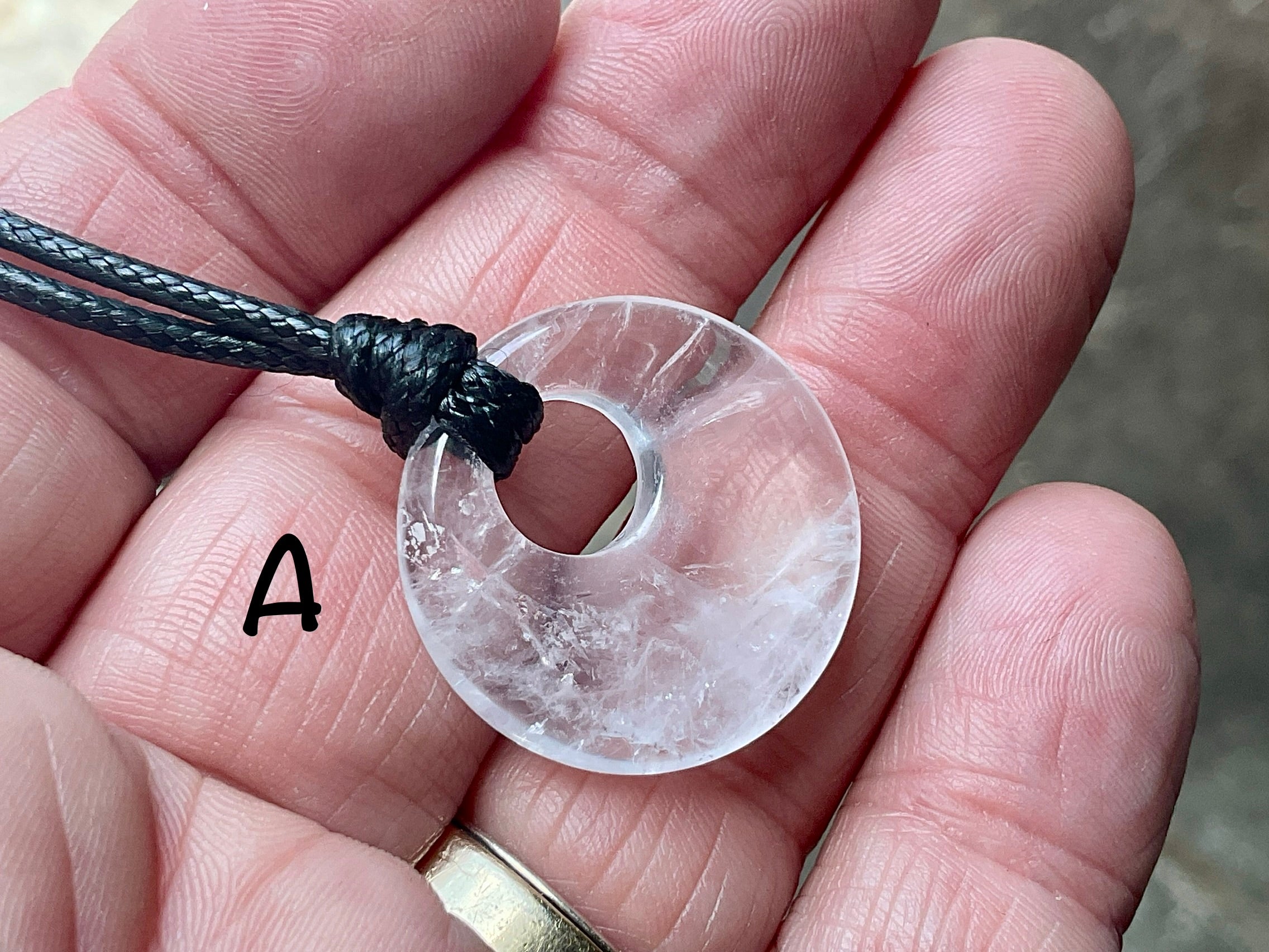 Clear Quartz Donut (Pi Stone) Variation Group 1
