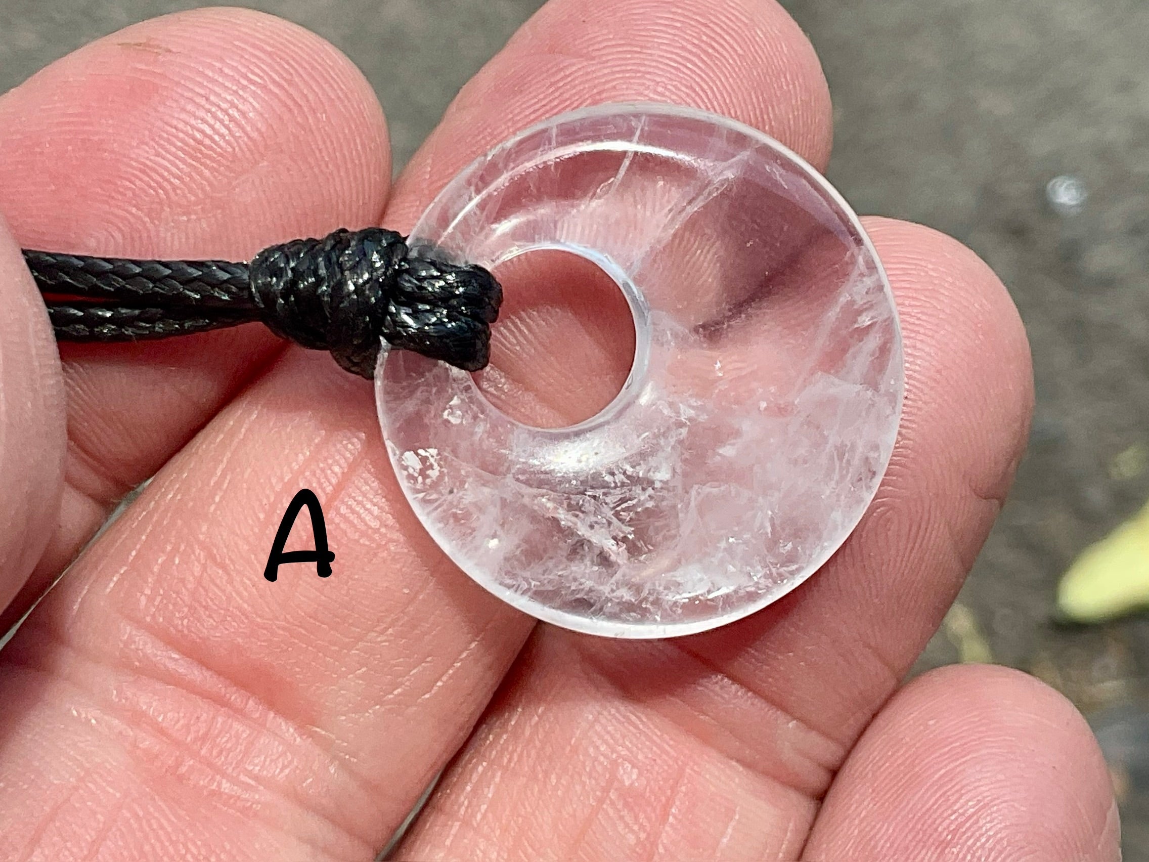 Clear Quartz Donut (Pi Stone) Variation Group 1