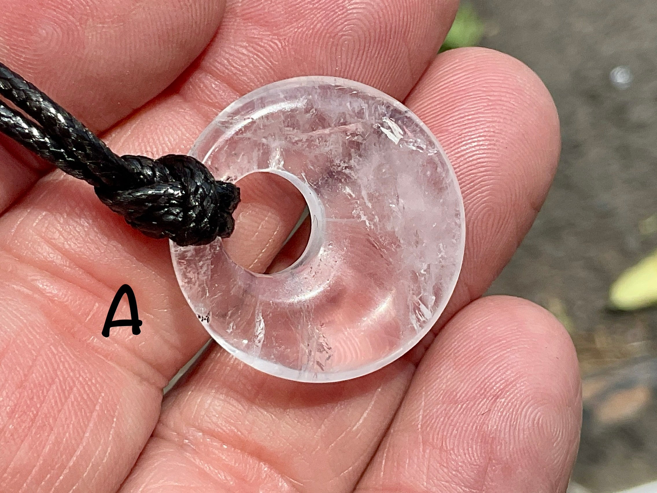 Clear Quartz Donut (Pi Stone) Variation Group 1