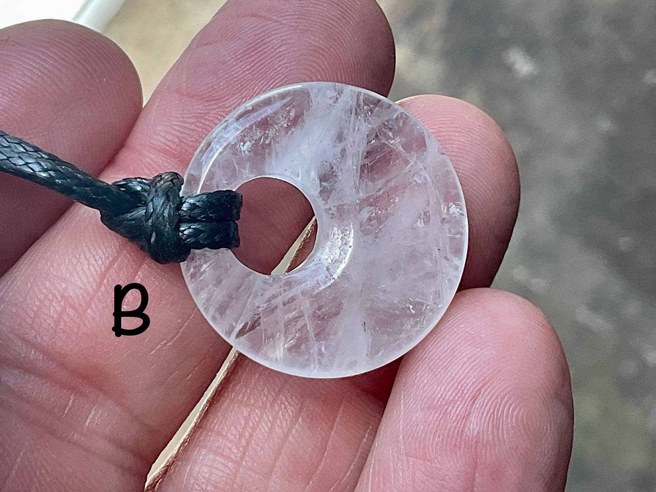 Clear Quartz Donut (Pi Stone) Variation Group 1