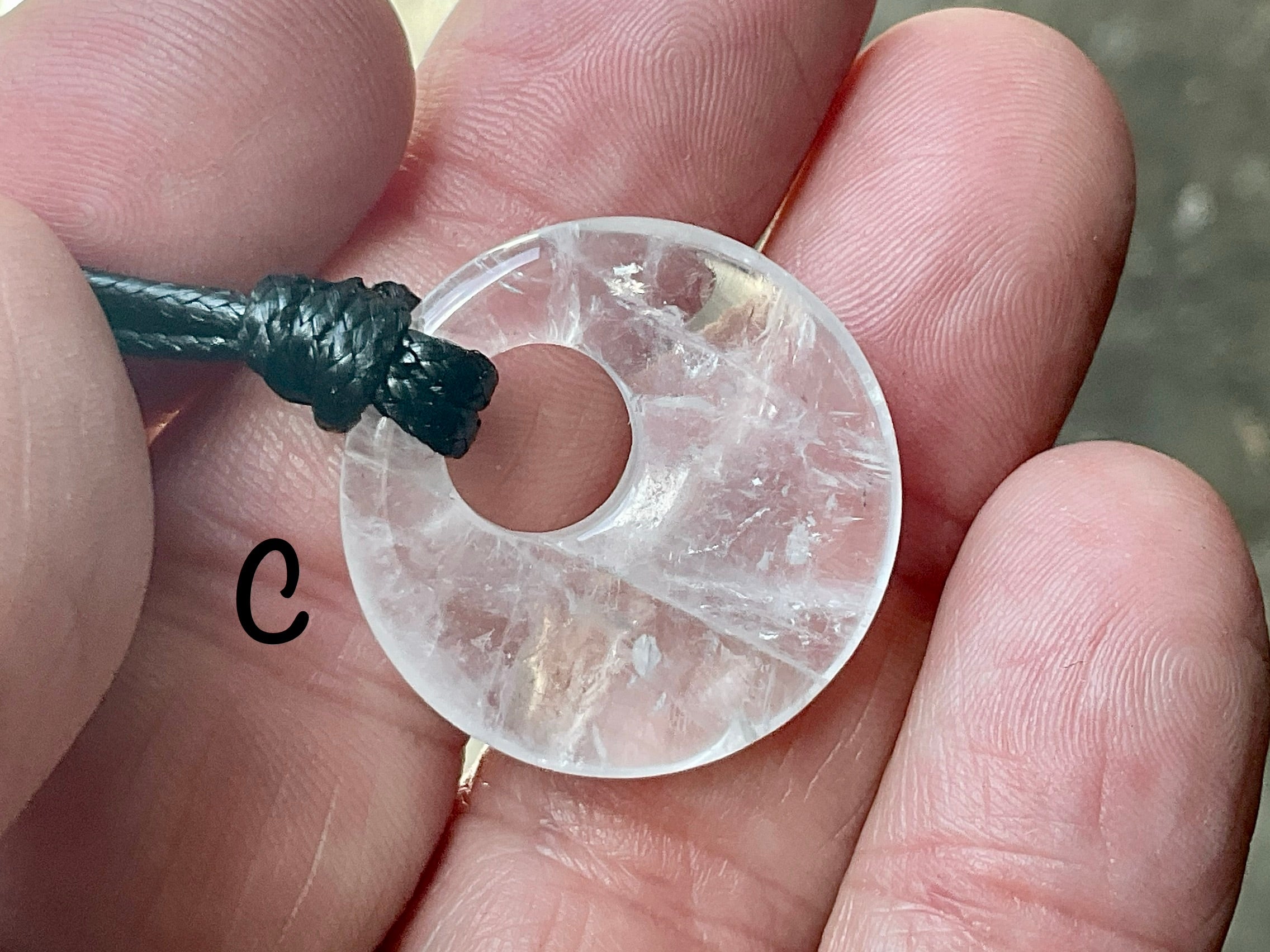 Clear Quartz Donut (Pi Stone) Variation Group 1