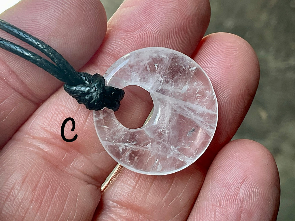 Clear Quartz Donut (Pi Stone) Variation Group 1