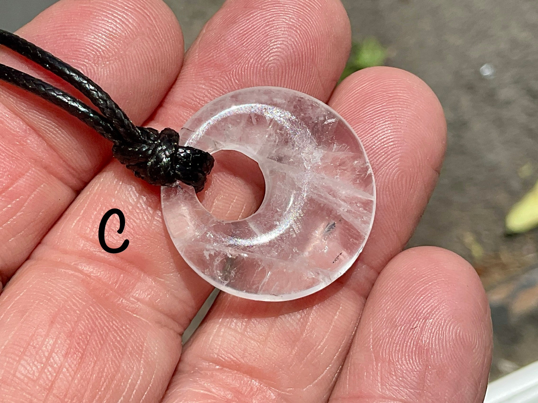 Clear Quartz Donut (Pi Stone) Variation Group 1
