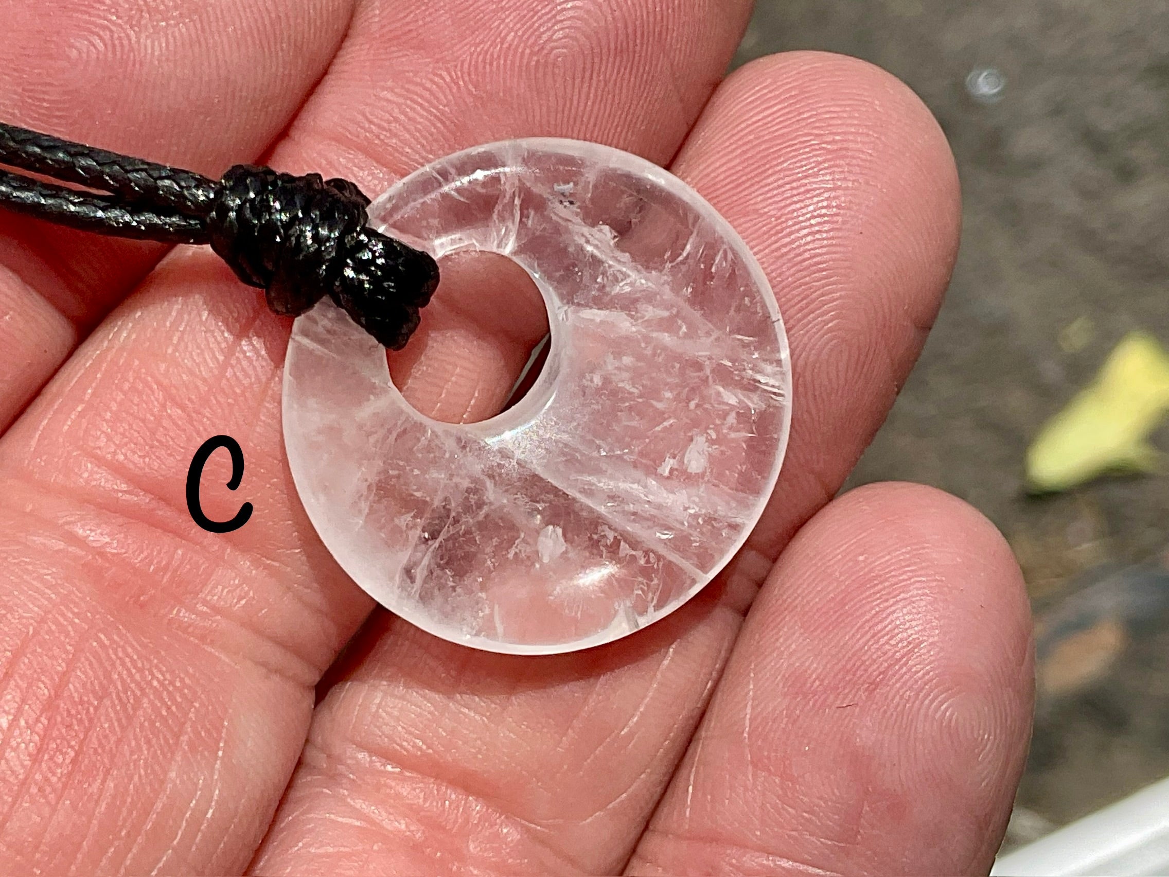 Clear Quartz Donut (Pi Stone) Variation Group 1