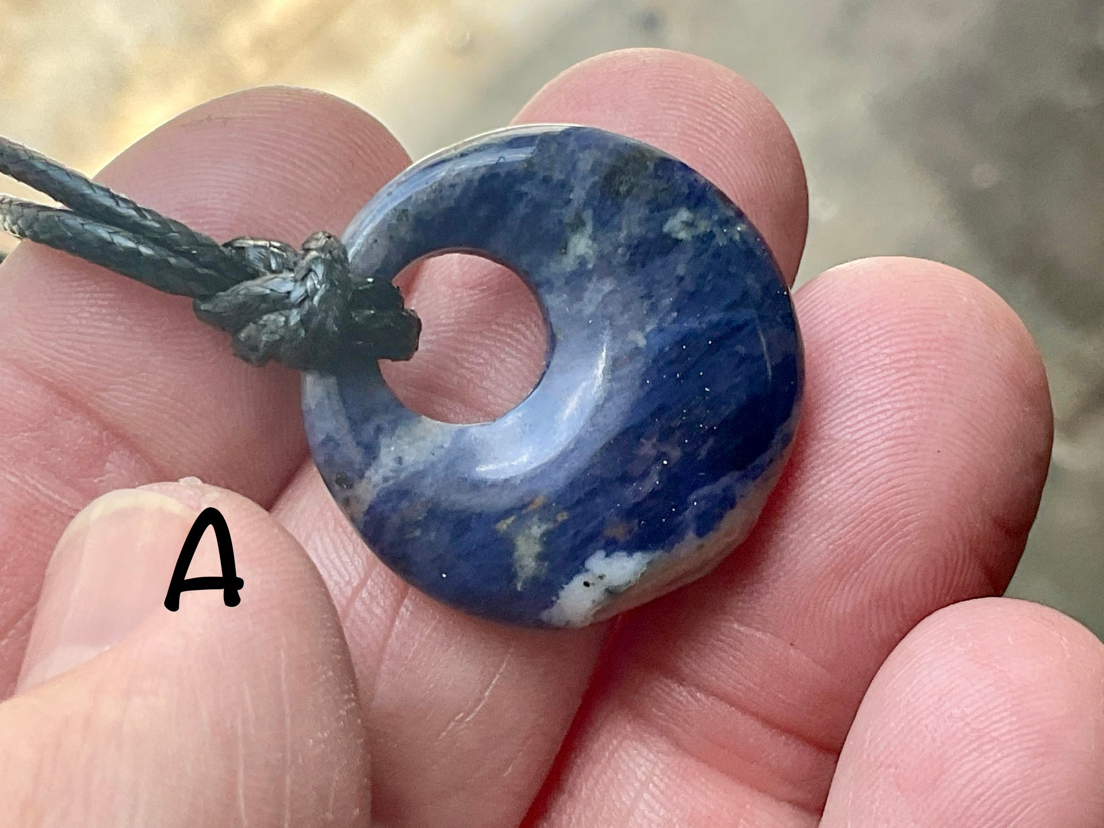 Sodalite Donut (Pi Stone) Variation Necklace Group 1