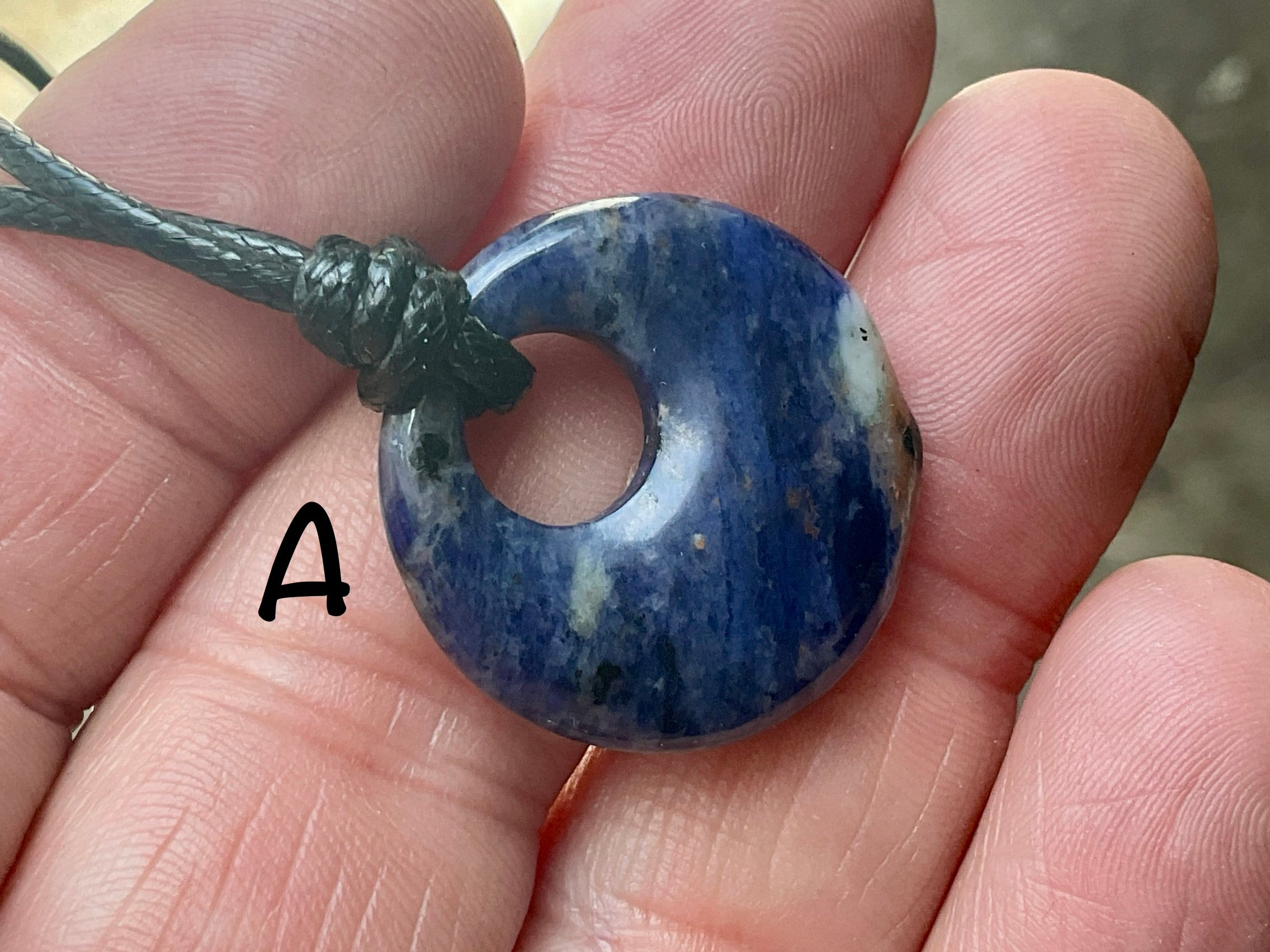 Sodalite Donut (Pi Stone) Variation Necklace Group 1