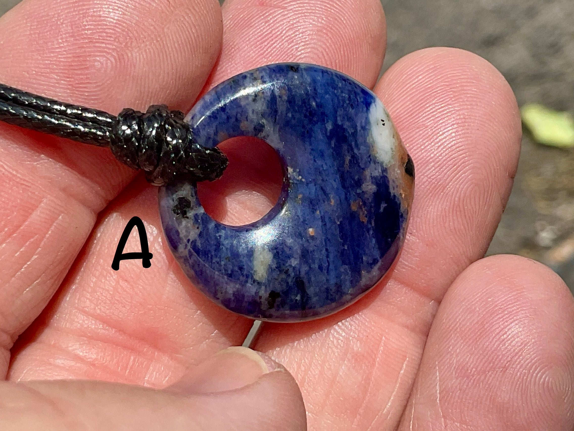 Sodalite Donut (Pi Stone) Variation Necklace Group 1