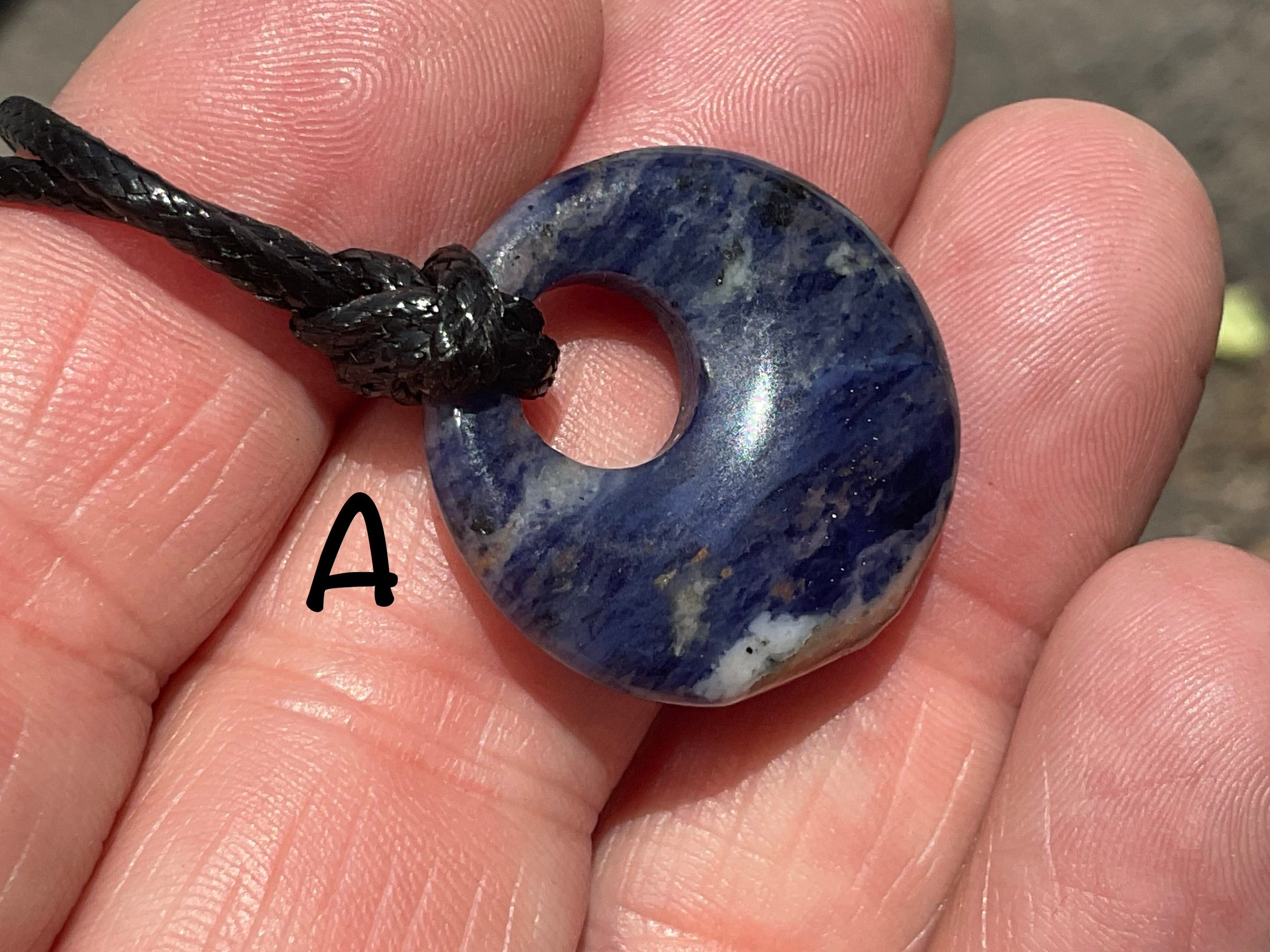 Sodalite Donut (Pi Stone) Variation Necklace Group 1