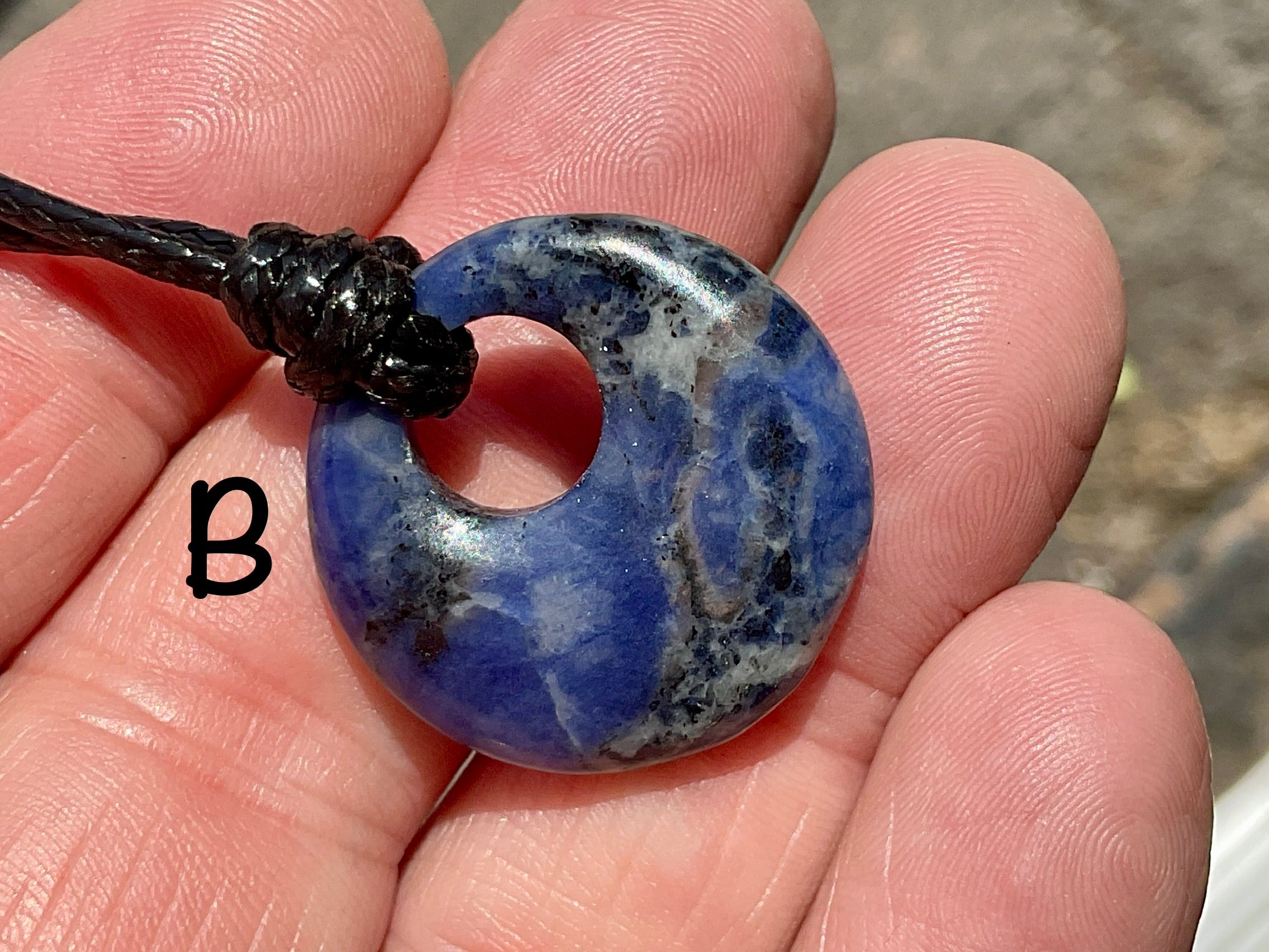 Sodalite Donut (Pi Stone) Variation Necklace Group 1