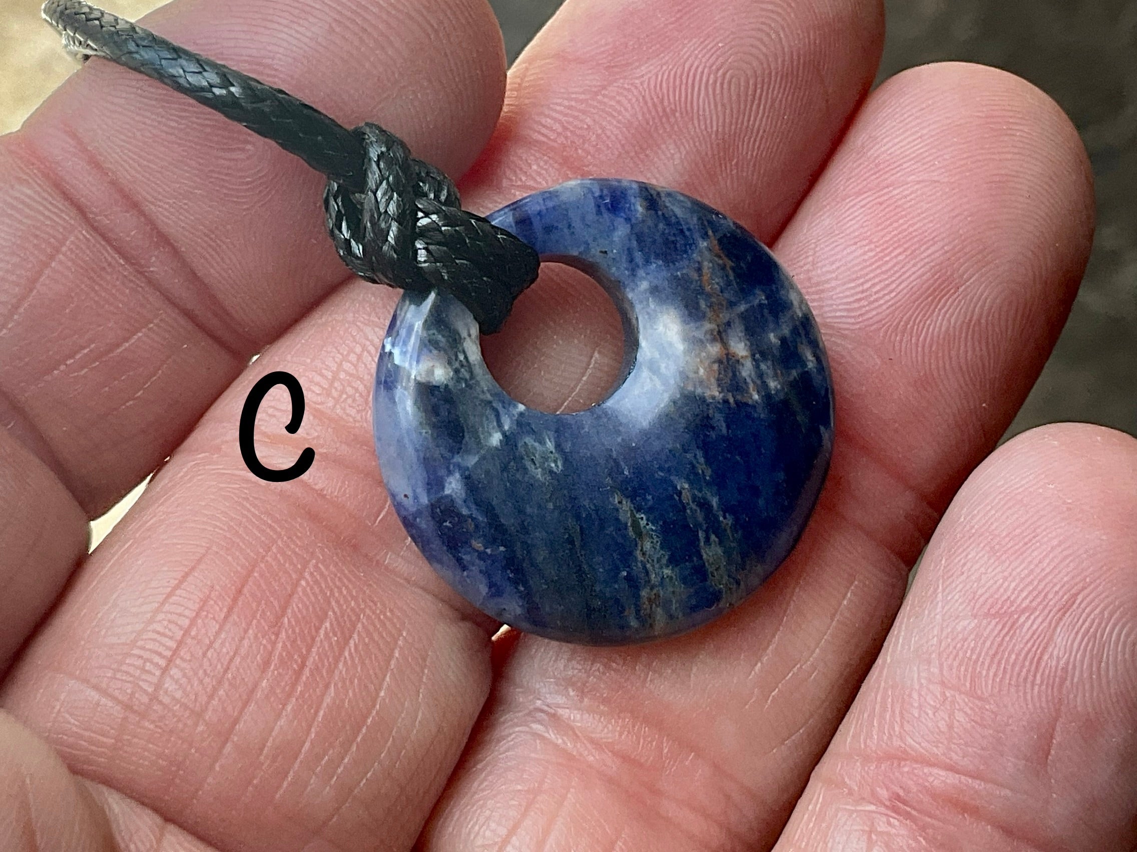 Sodalite Donut (Pi Stone) Variation Necklace Group 1