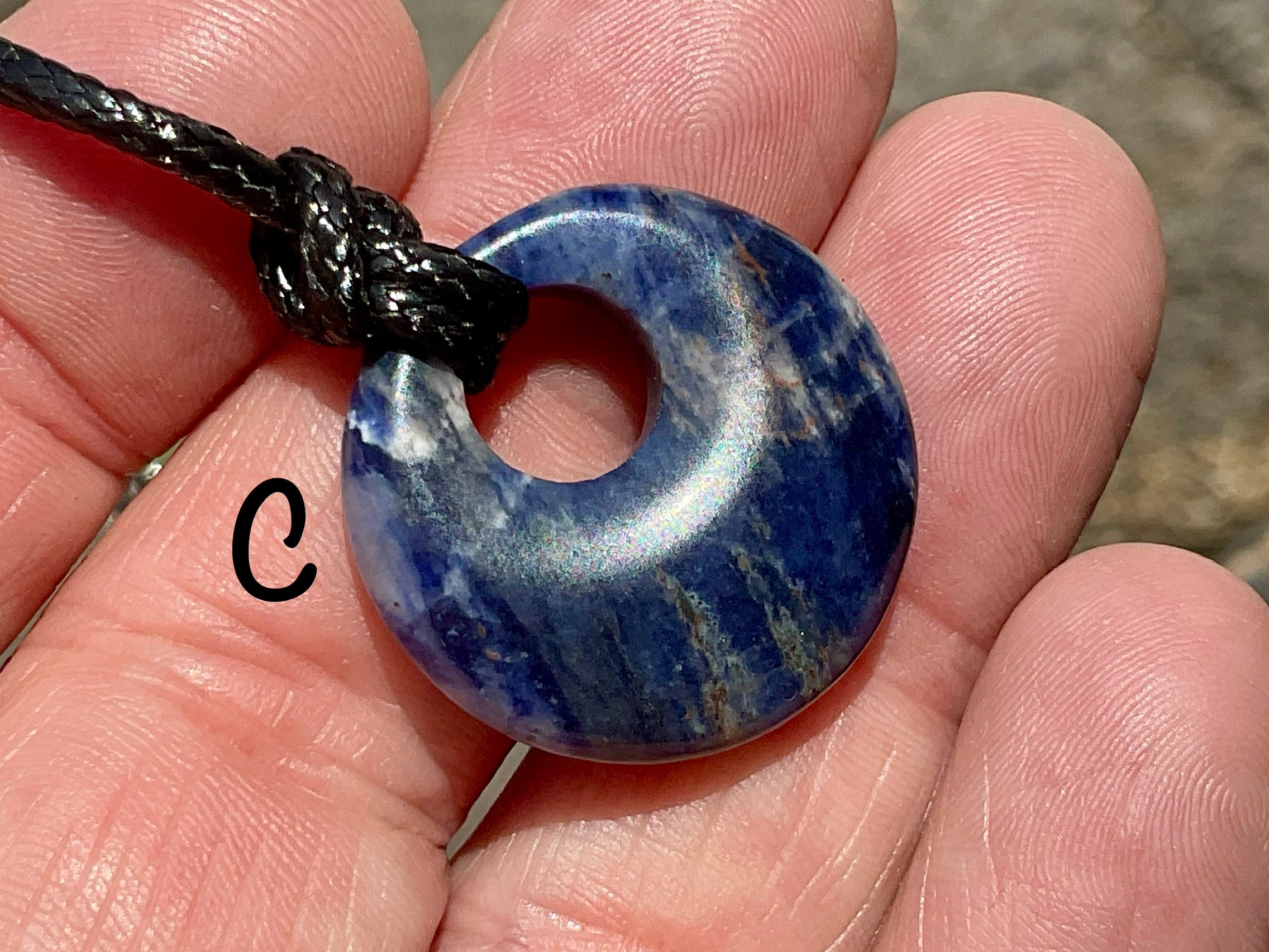 Sodalite Donut (Pi Stone) Variation Necklace Group 1