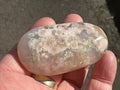 76g Flower Agate Palmstone 8B