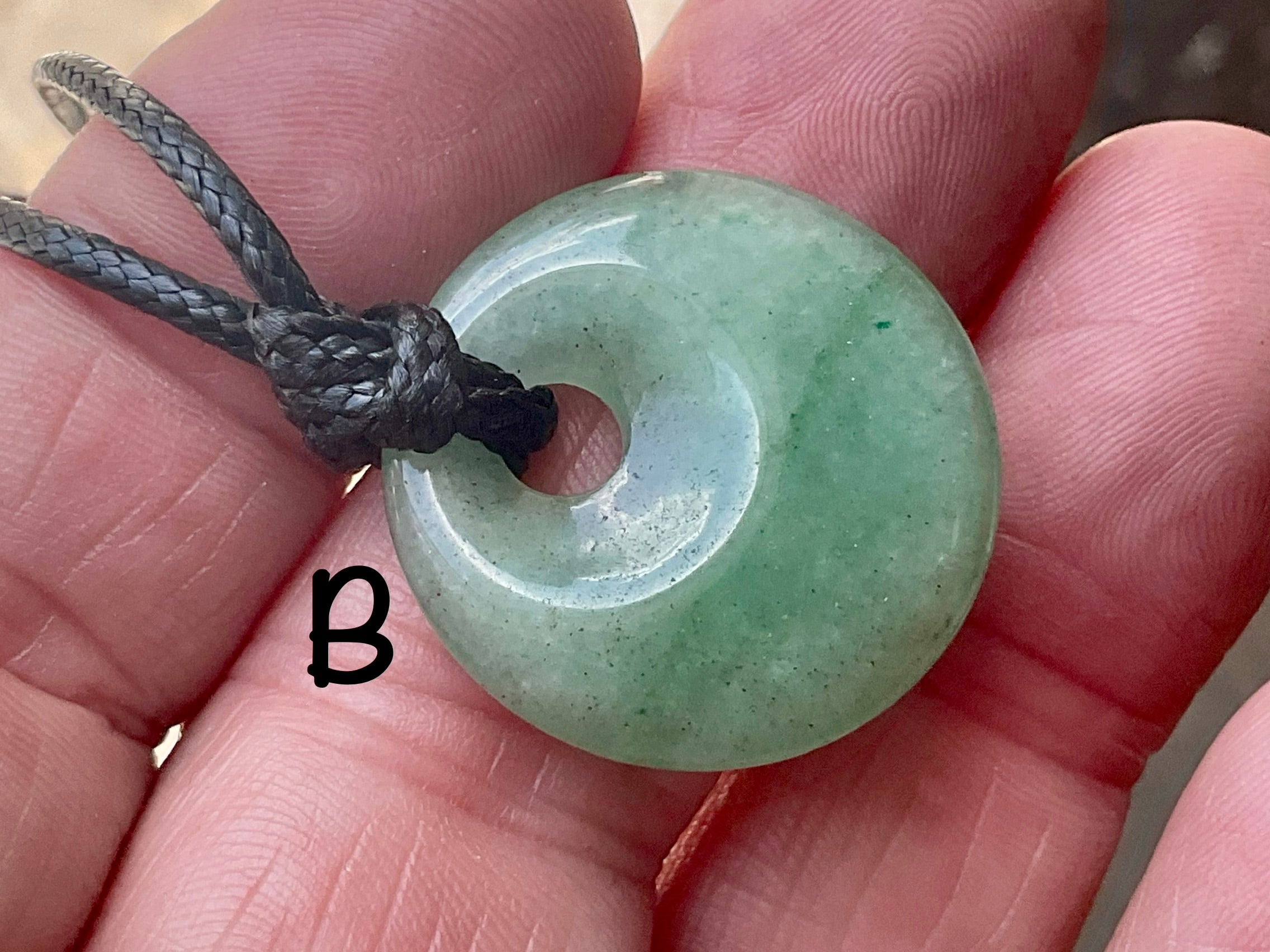 Green Aventurine Donut (Pi Stone) Variation Necklace Group 1