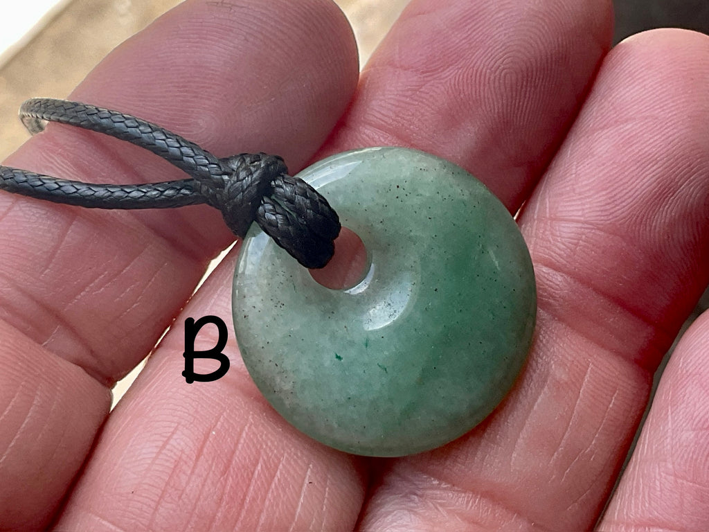 Green Aventurine Donut (Pi Stone) Variation Necklace Group 1