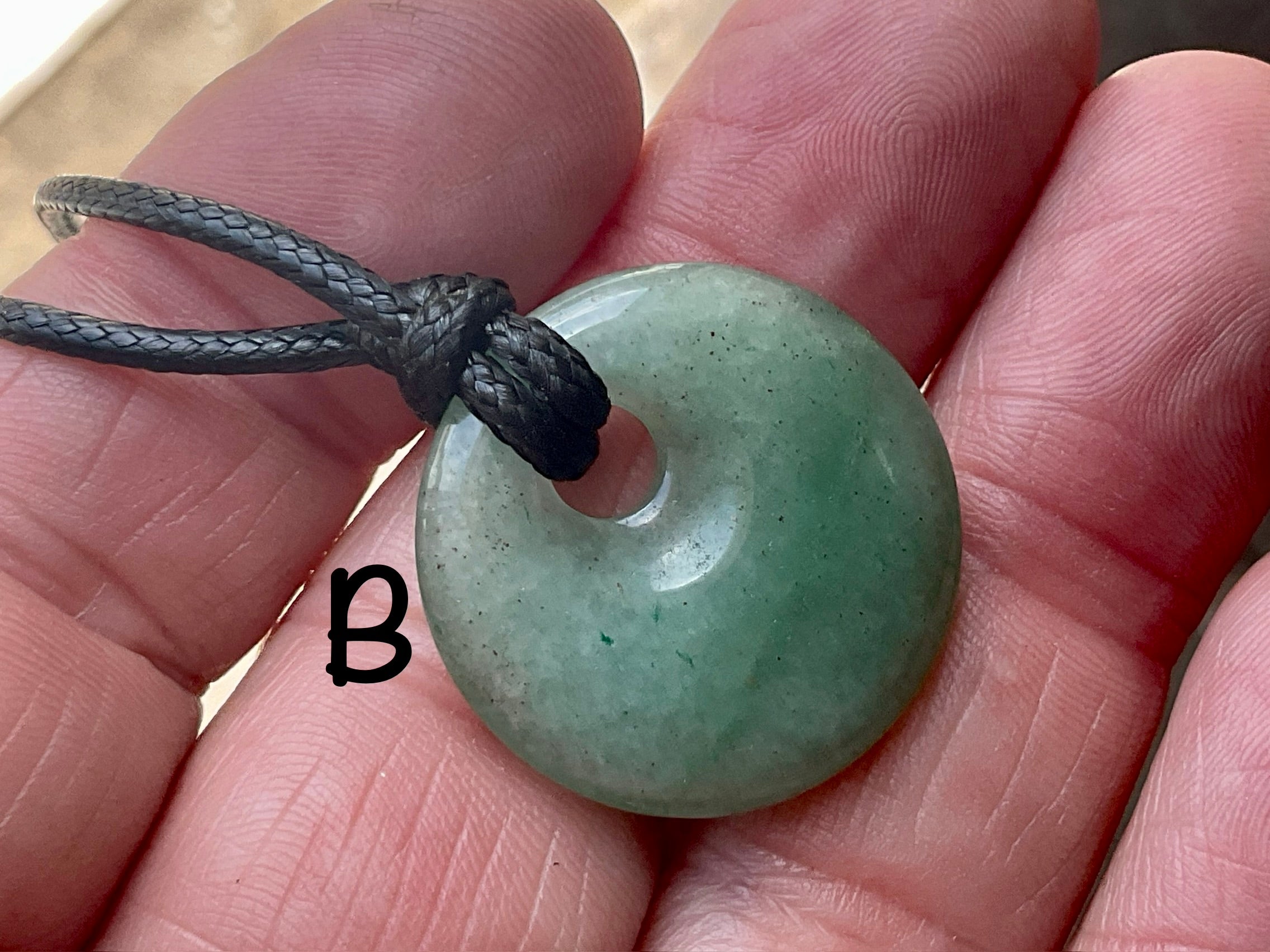 Green Aventurine Donut (Pi Stone) Variation Necklace Group 1