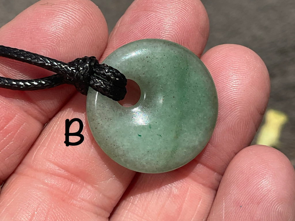 Green Aventurine Donut (Pi Stone) Variation Necklace Group 1