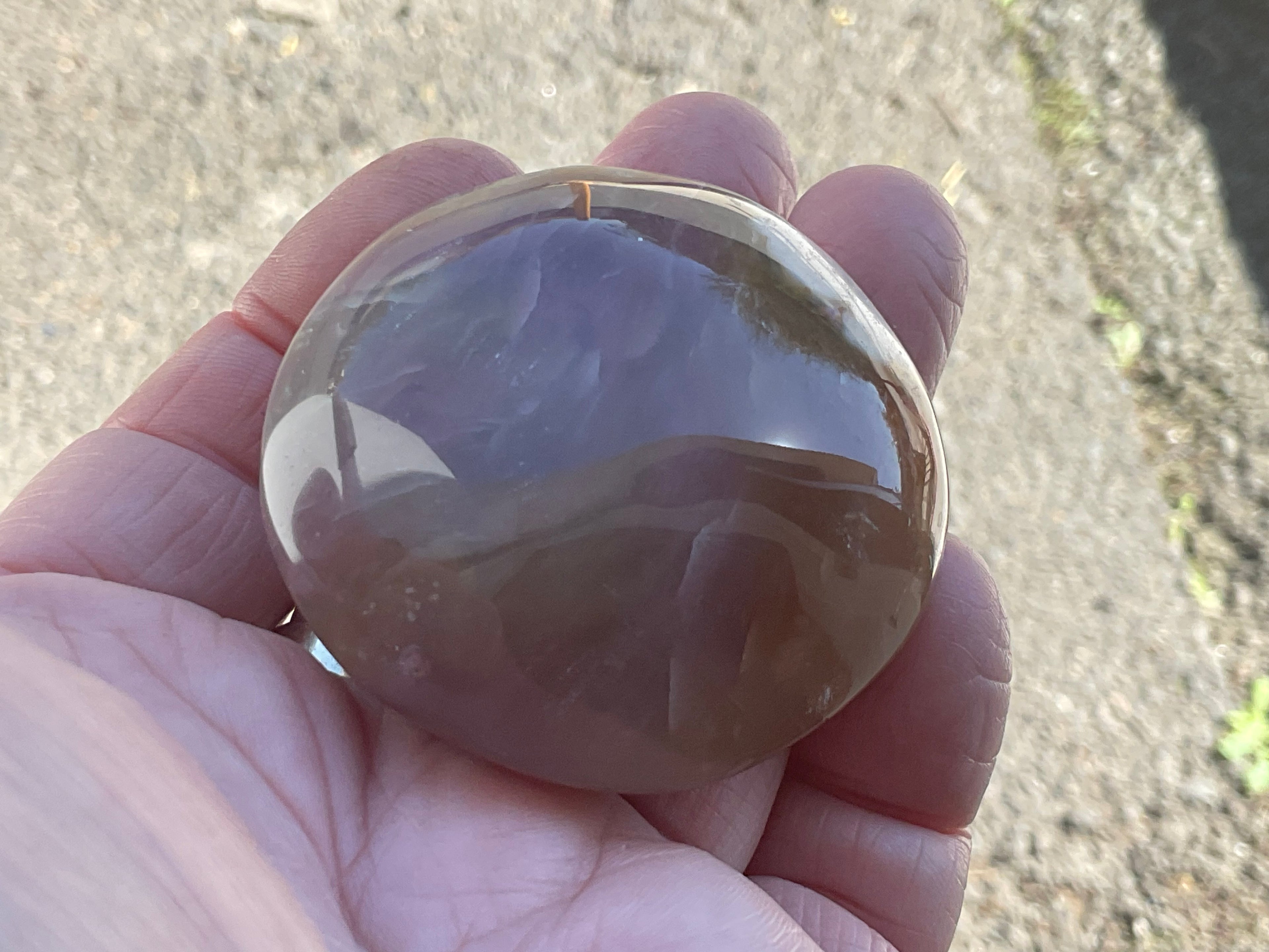 90g Flower Agate Palmstone 10A