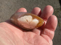 90g Flower Agate Palmstone 10A
