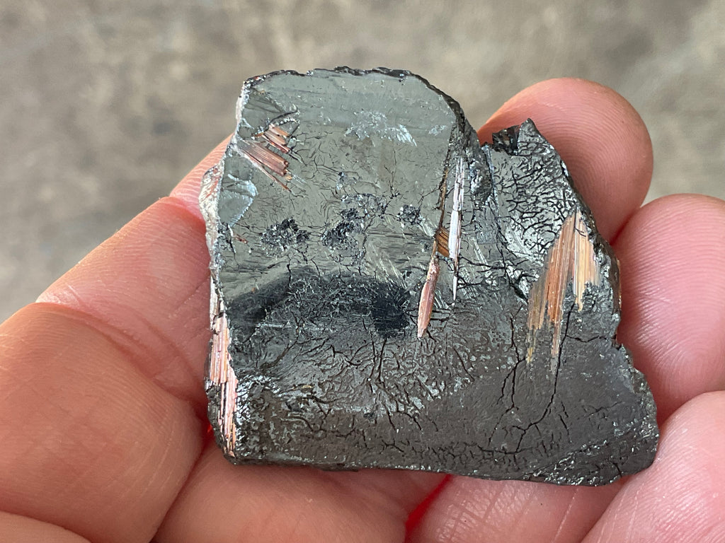 34g Rutile in Hematite Specimen 3A