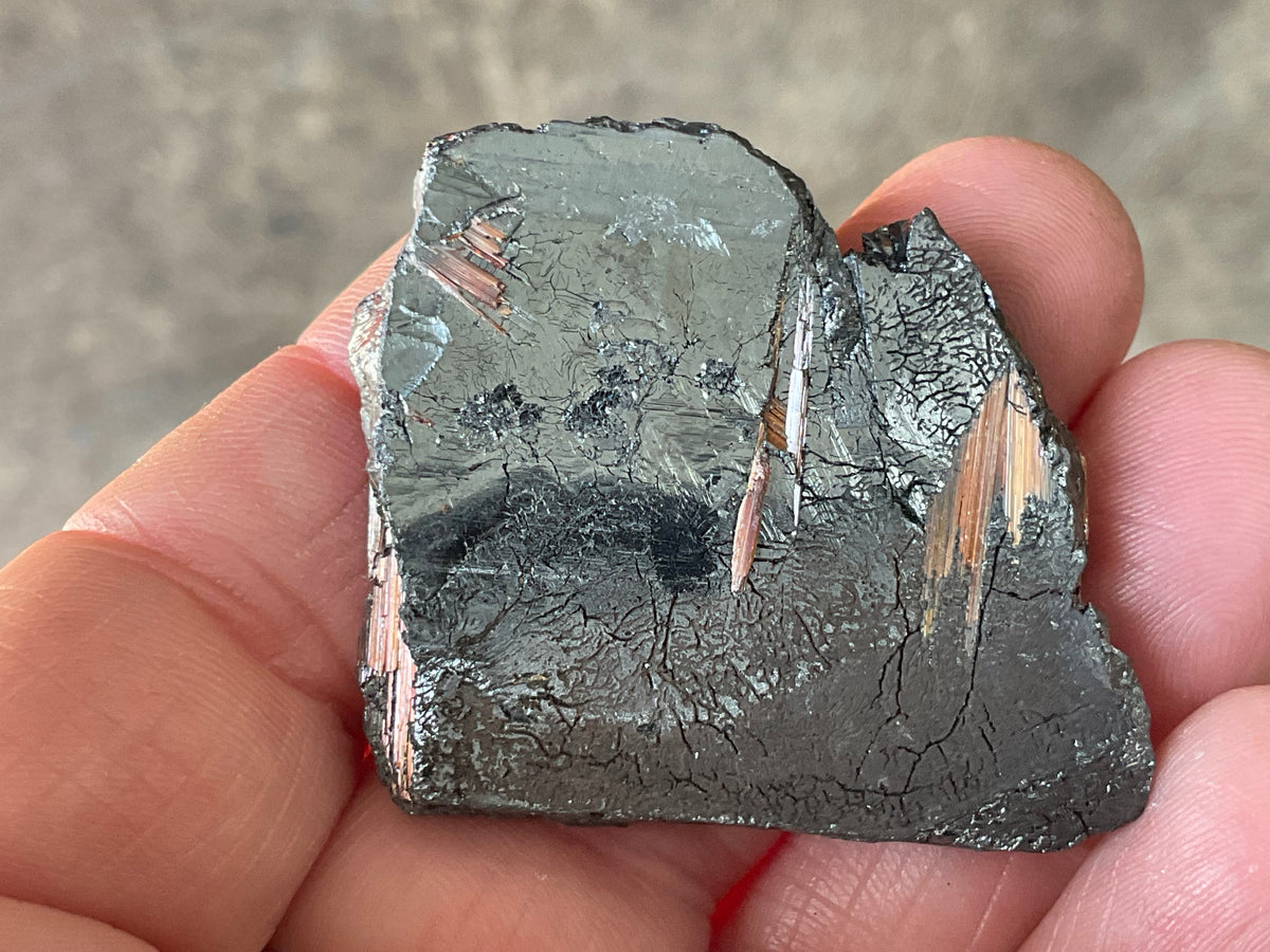 34g Rutile in Hematite Specimen 3A
