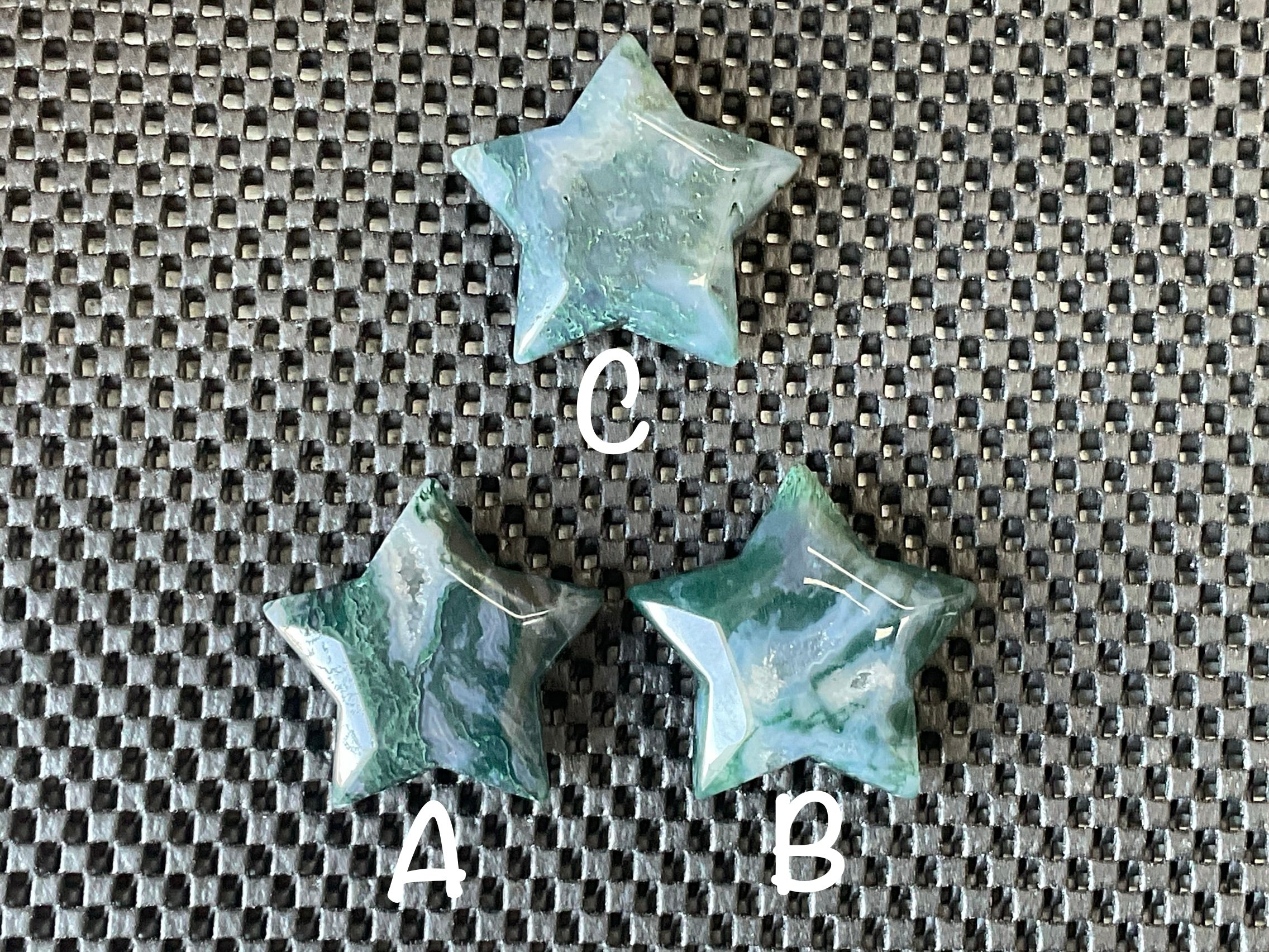 50g Moss Agate Star C
