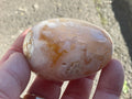 152g Flower Agate Palmstone 10B