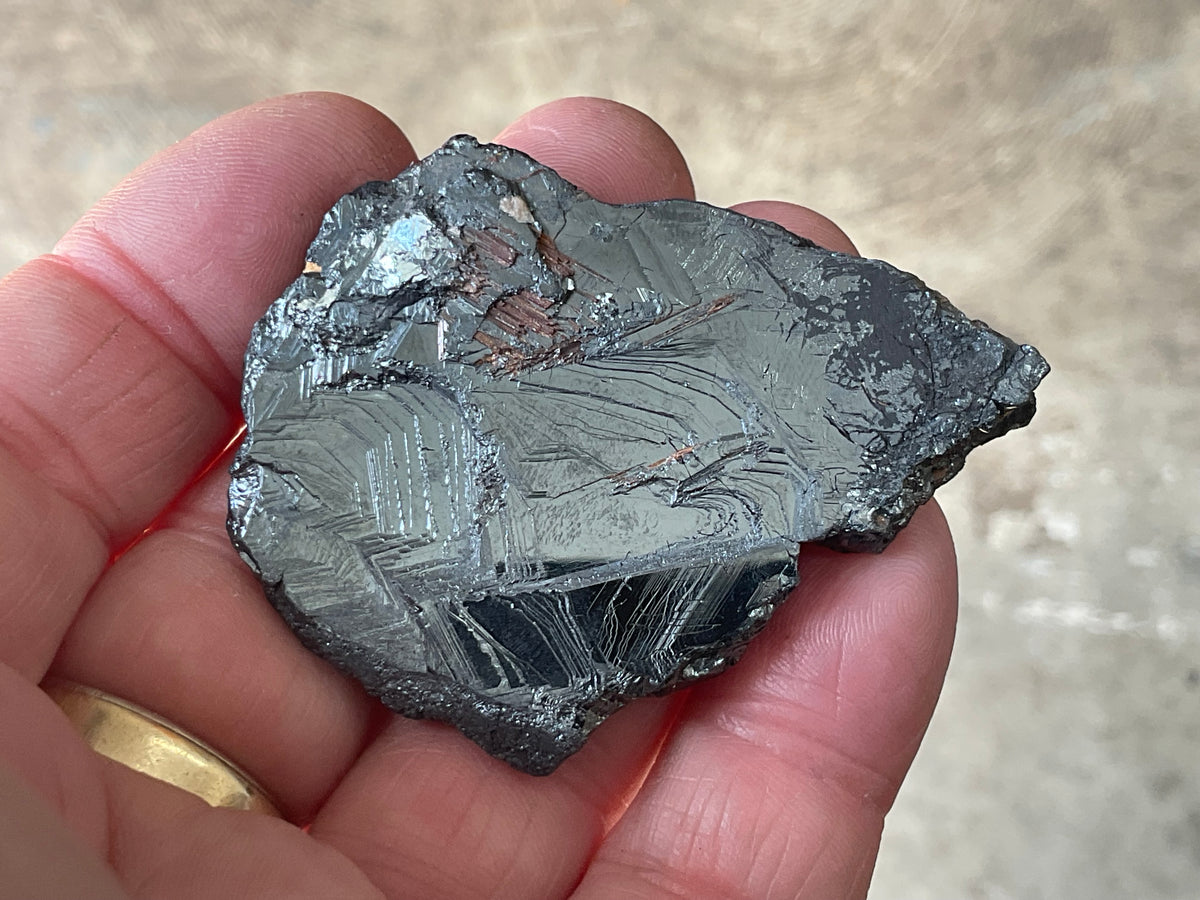42g Rutile in Hematite Specimen 3B