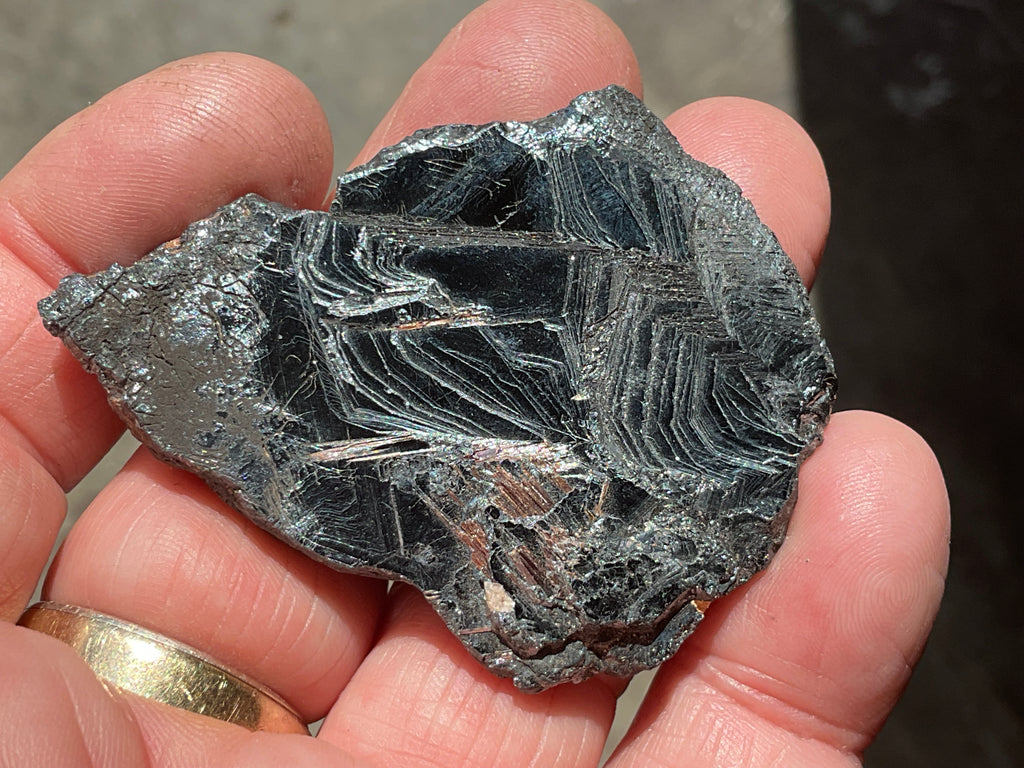42g Rutile in Hematite Specimen 3B