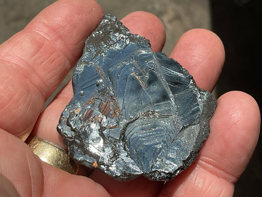 42g Rutile in Hematite Specimen 3B