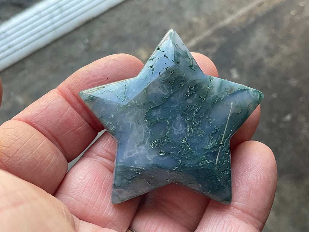 50g Moss Agate Star C