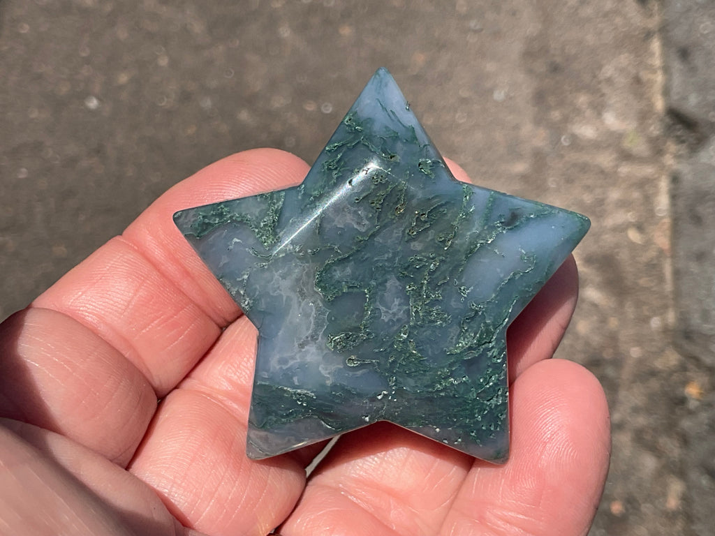 50g Moss Agate Star C