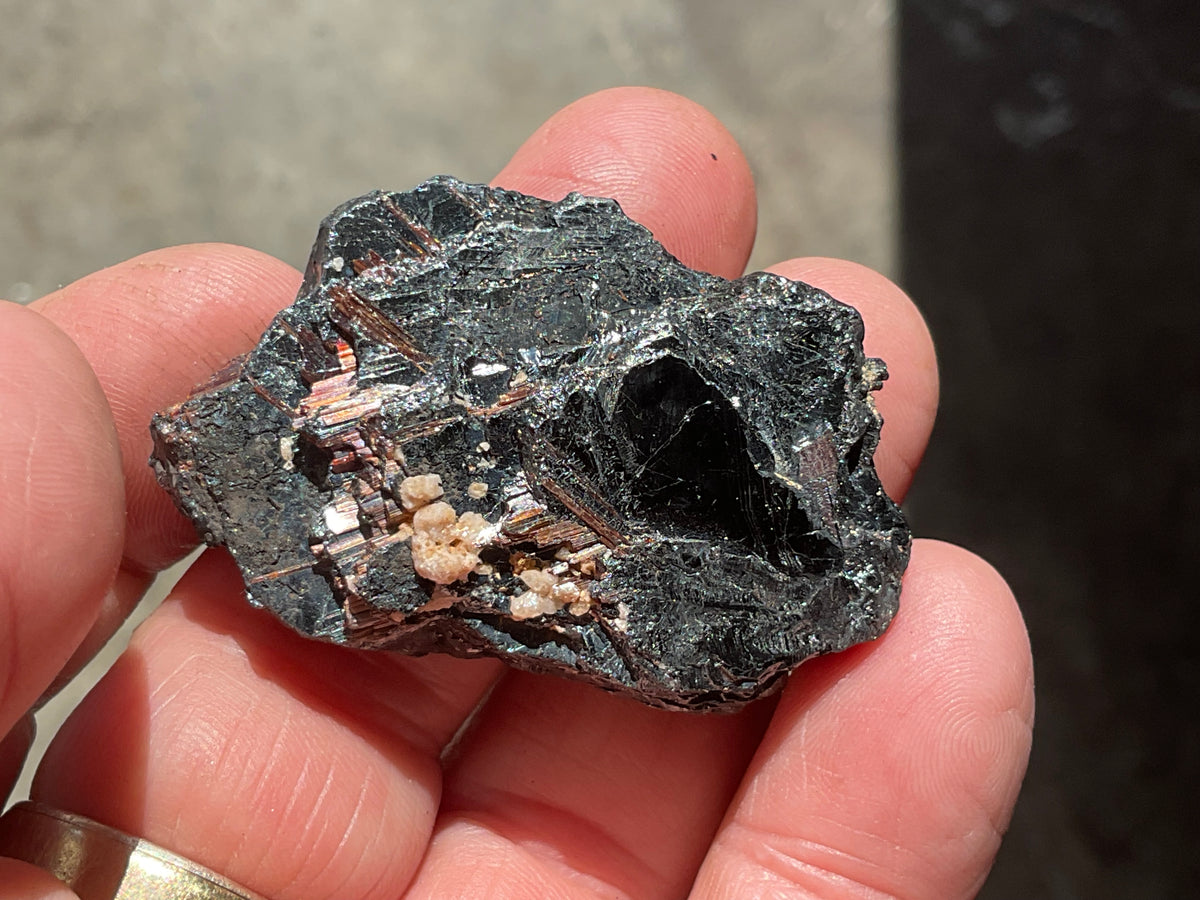 46g Rutile in Hematite Specimen 3C