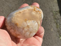 215g Flower Agate Palmstone 12B