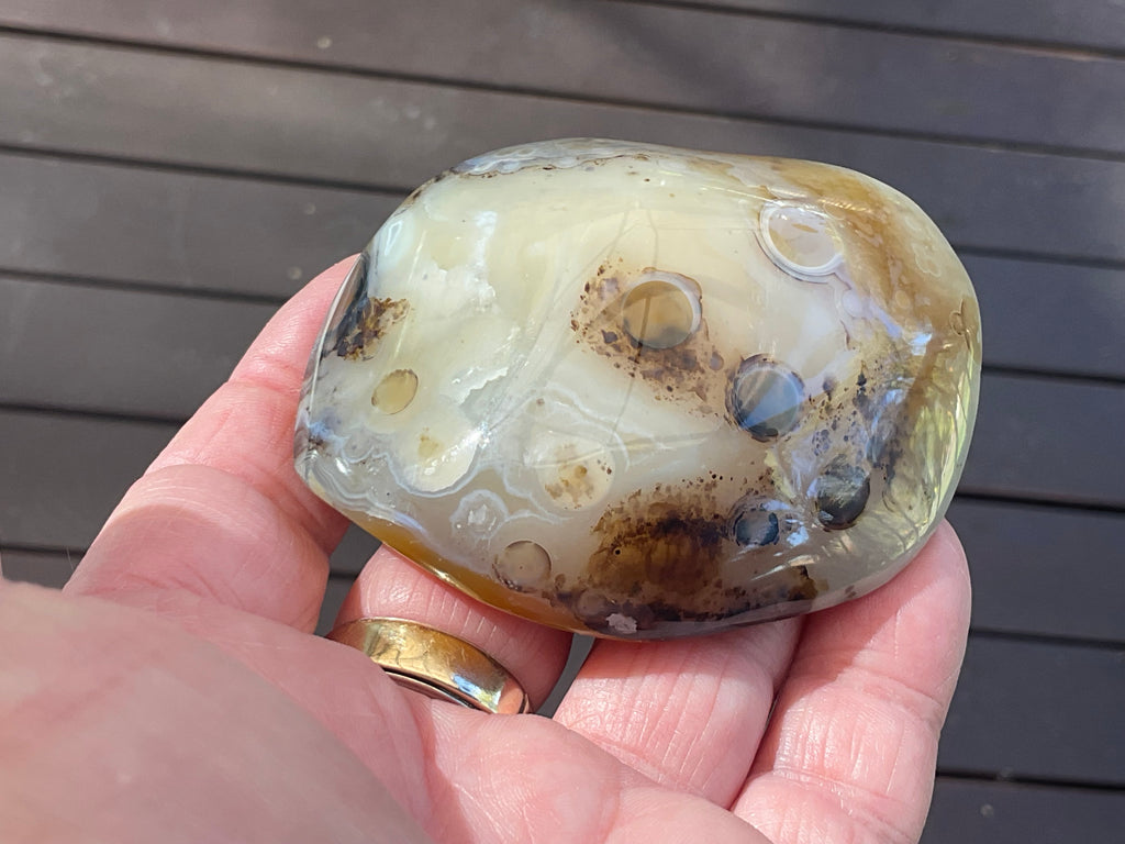 137g Dendritic Agate Palmstone