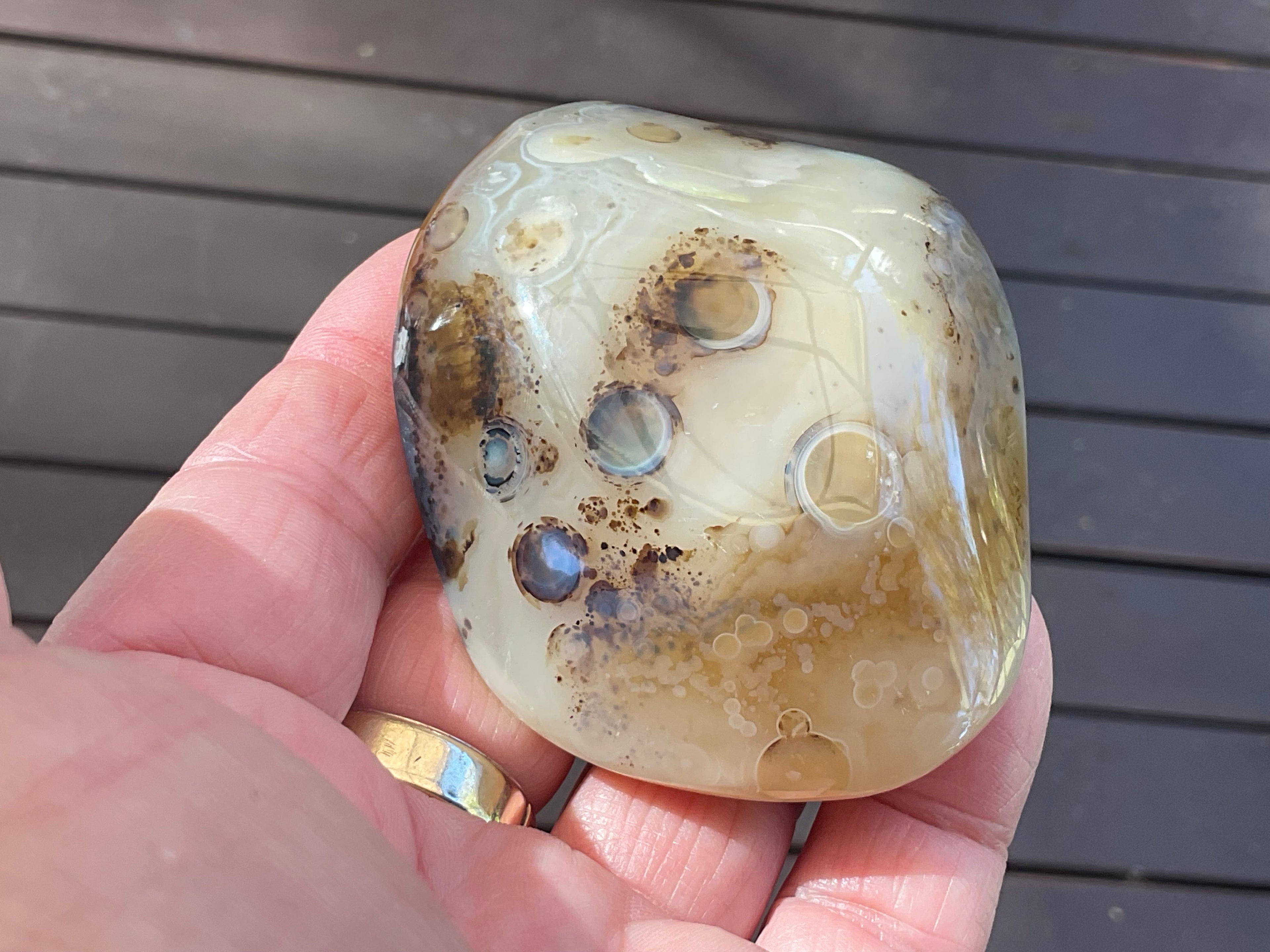137g Dendritic Agate Palmstone