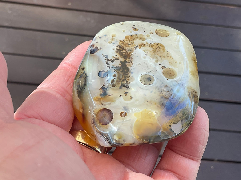 137g Dendritic Agate Palmstone