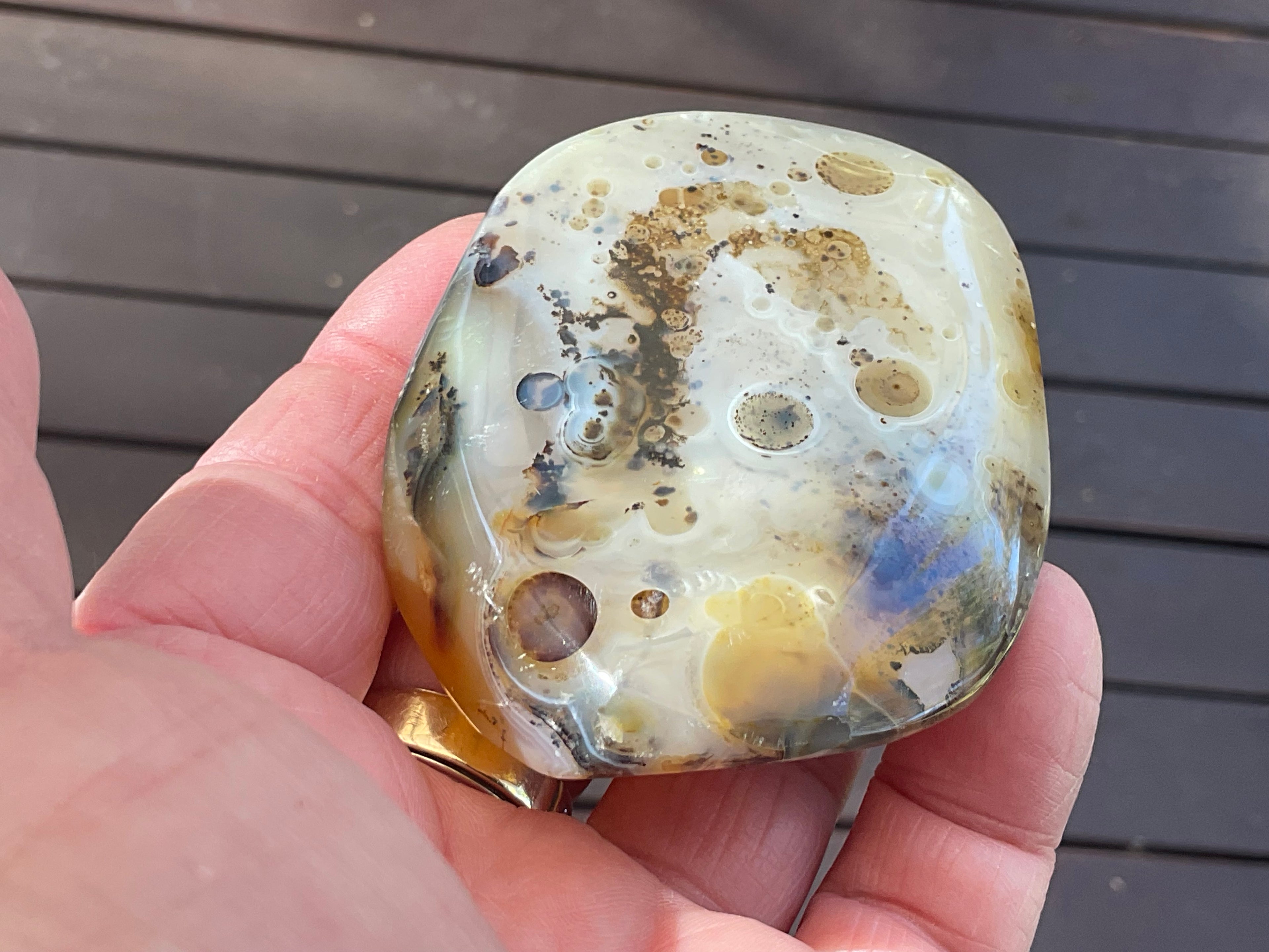 137g Dendritic Agate Palmstone