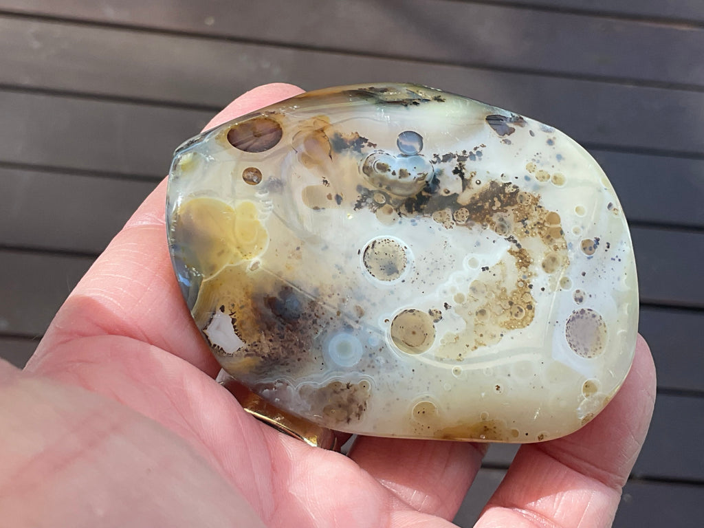 137g Dendritic Agate Palmstone