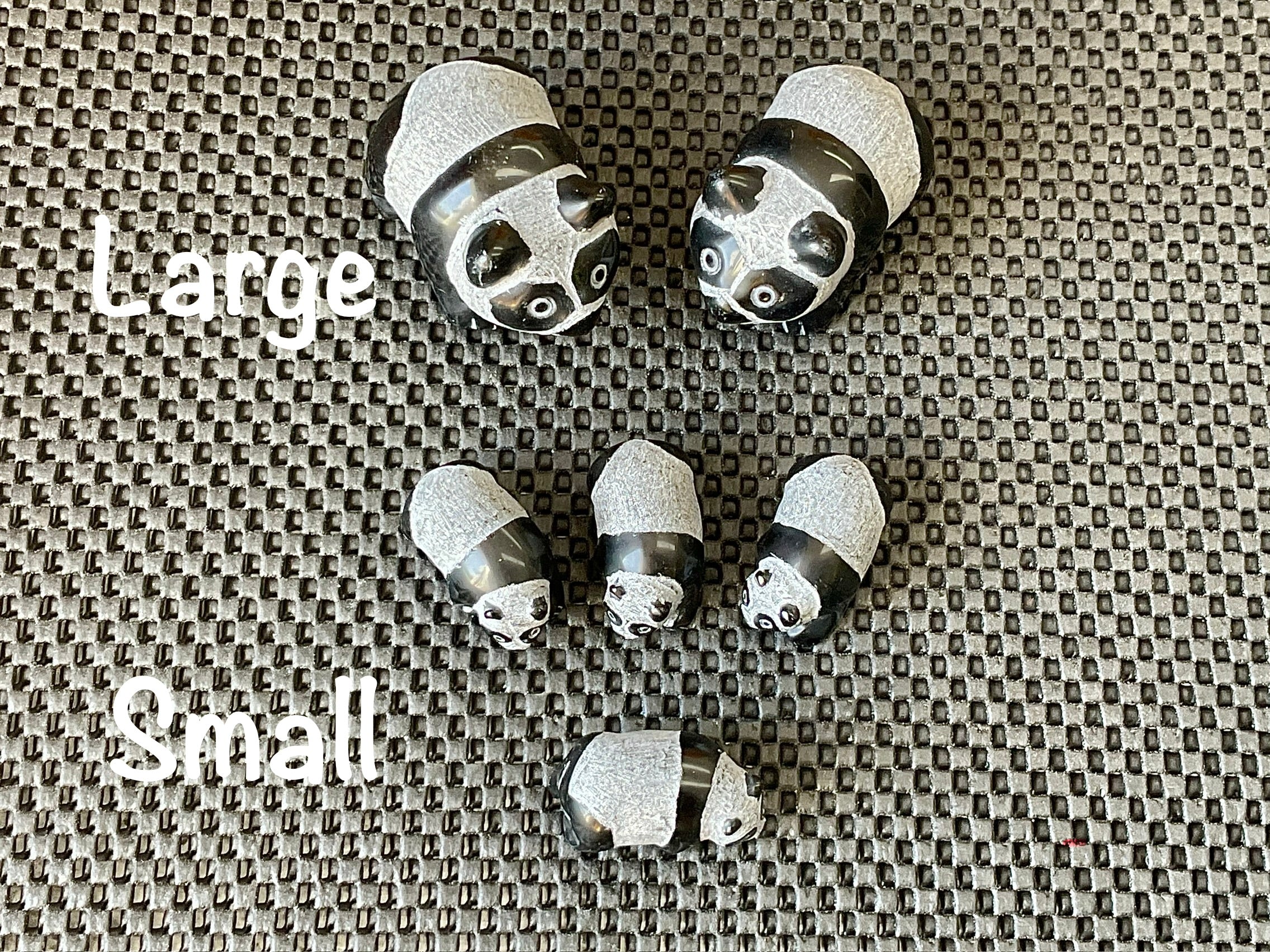 Obsidian Panda Carving