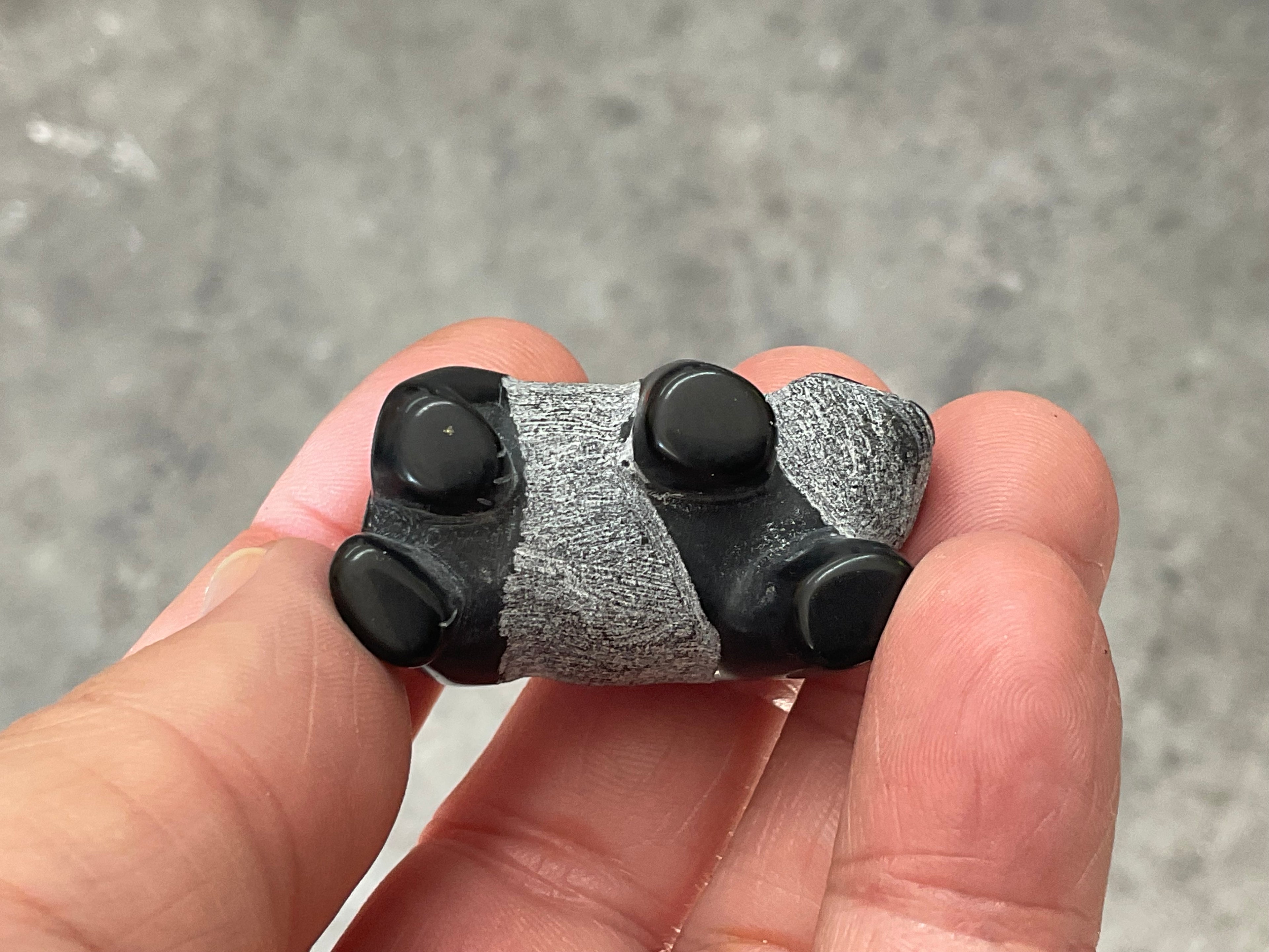 Obsidian Panda Carving