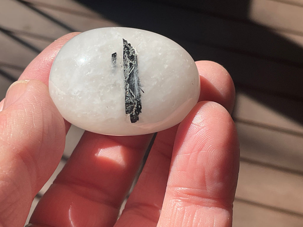 40g Tourmaline in Quartz Small Palmstone C