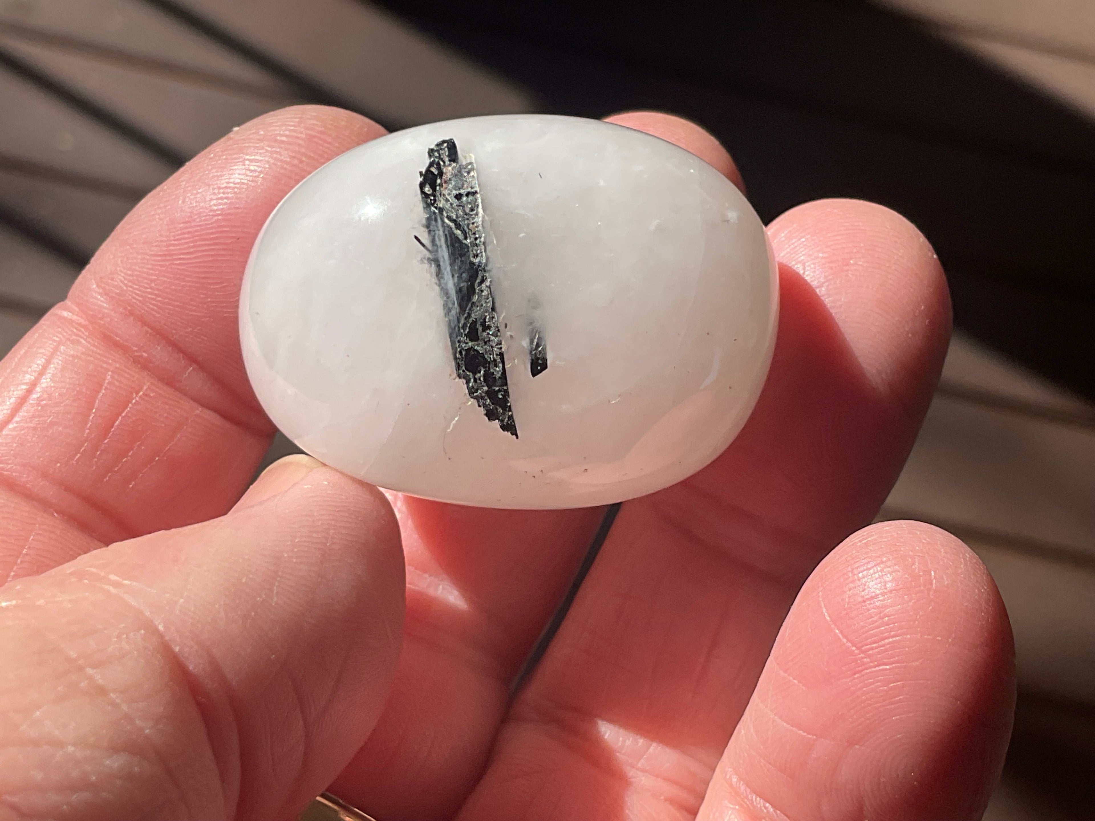 40g Tourmaline in Quartz Small Palmstone C