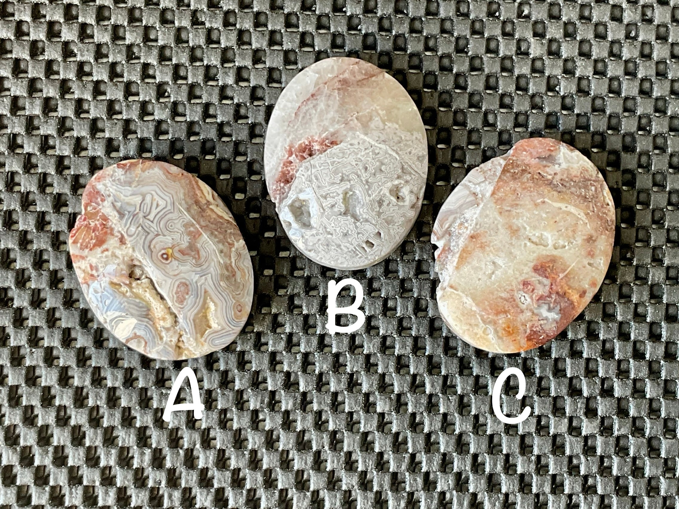 50g Mexican Crazy Lace Agate Rustic Palmstone C