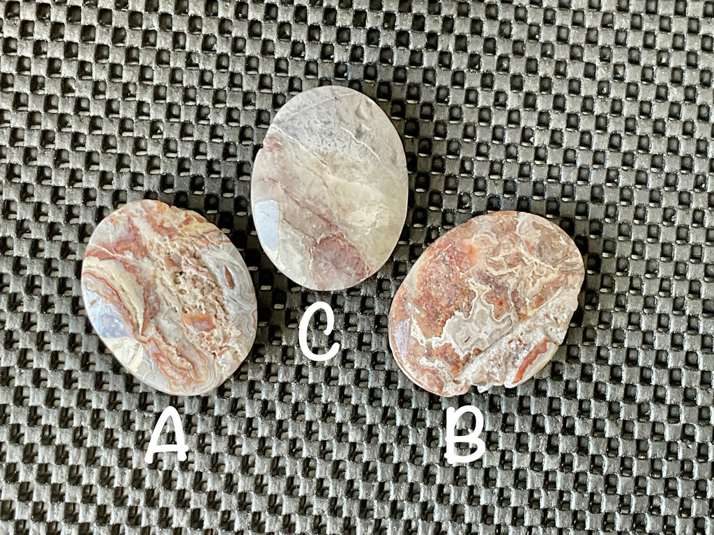 40g Mexican Crazy Lace Agate Rustic Palmstone A