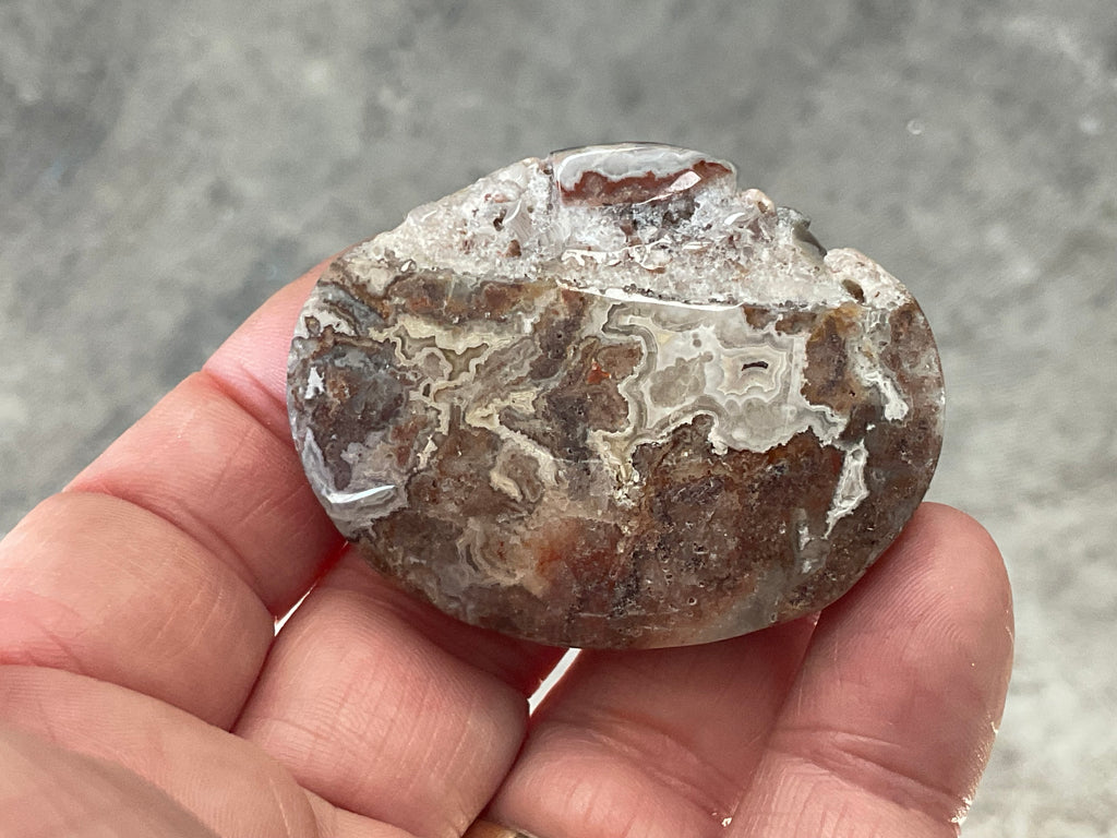 50g Mexican Crazy Lace Agate Rustic Palmstone C