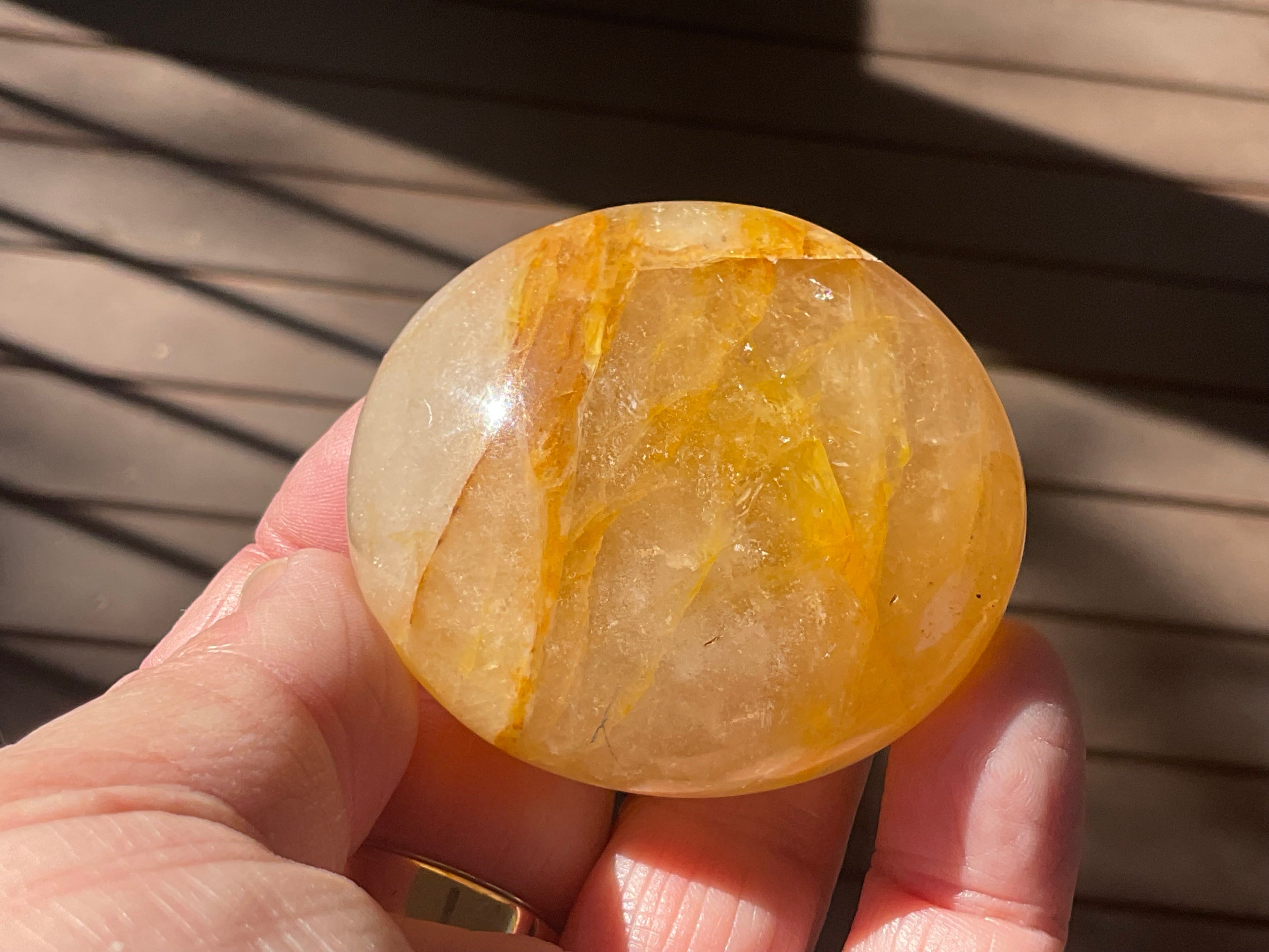 110g Golden Healer Palmstone A