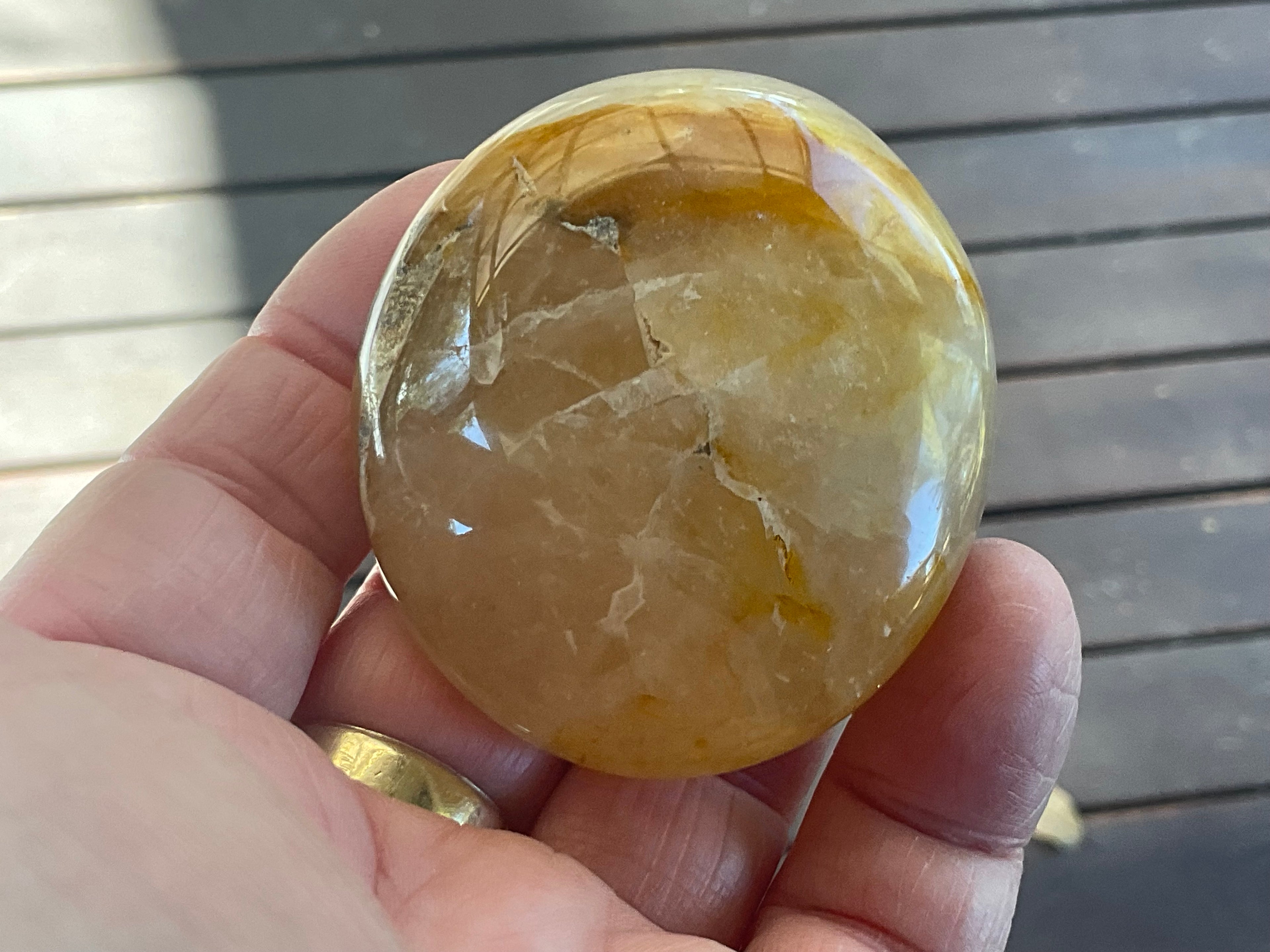 110g Golden Healer Palmstone A