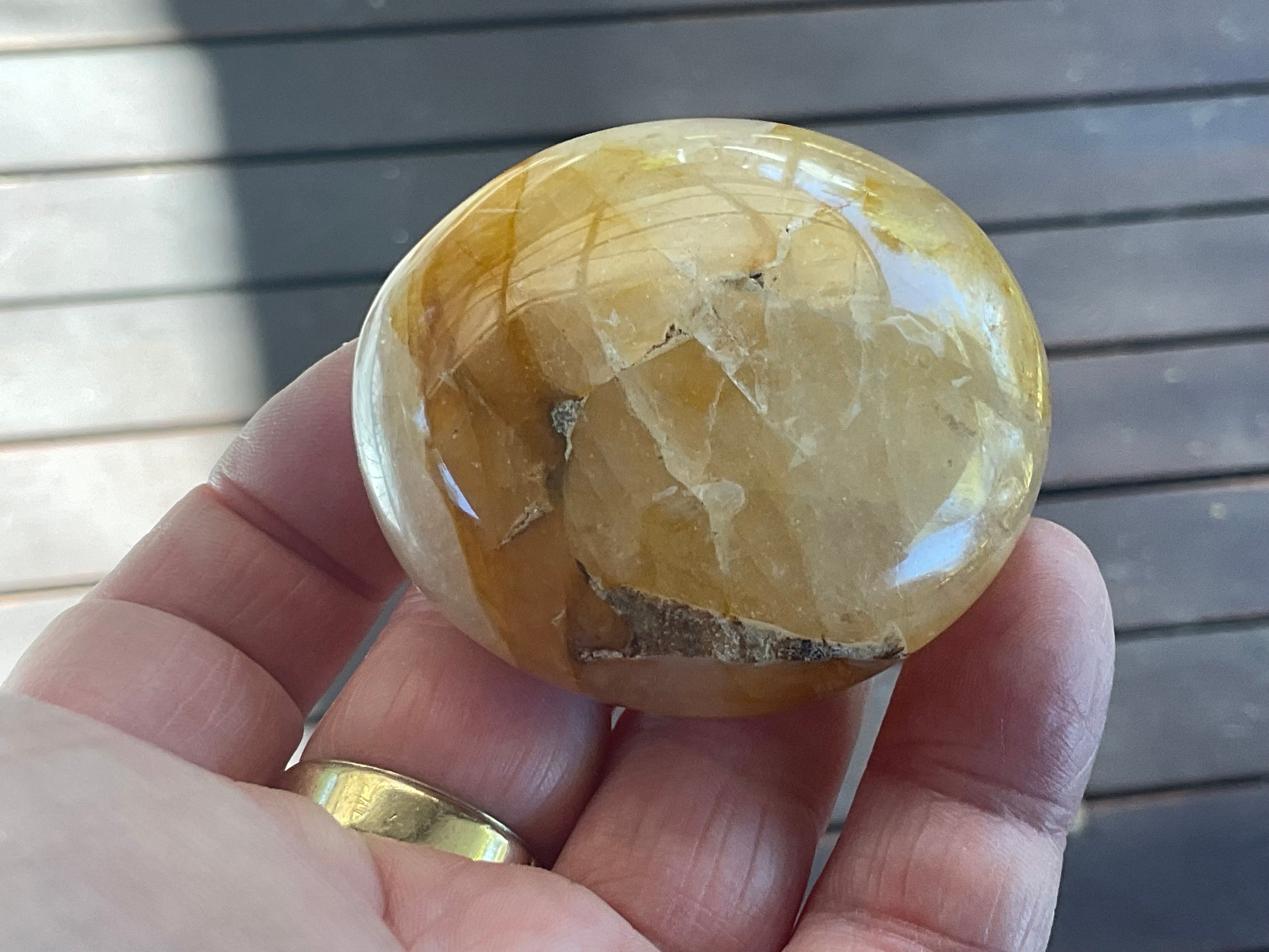 110g Golden Healer Palmstone A
