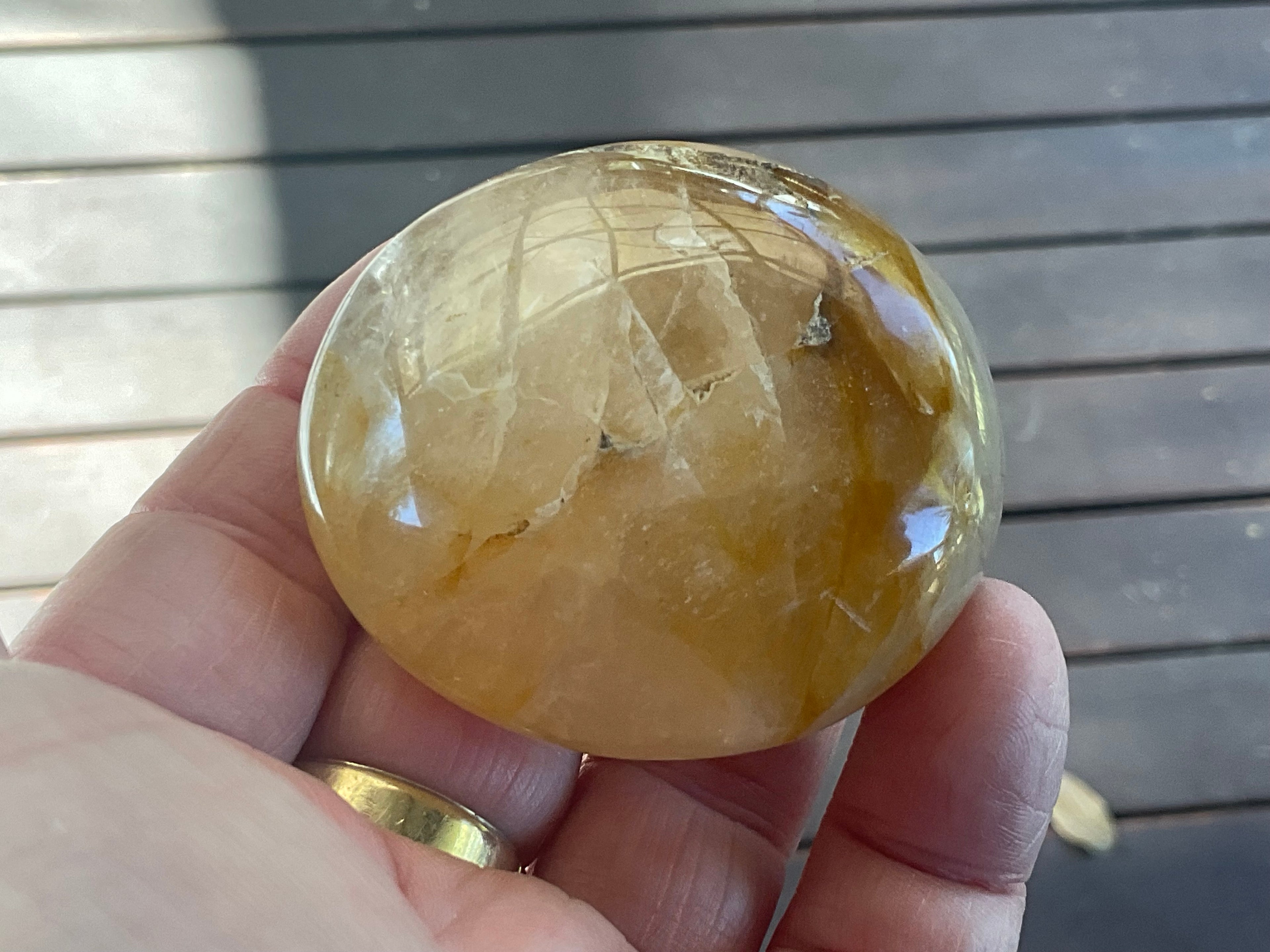 110g Golden Healer Palmstone A