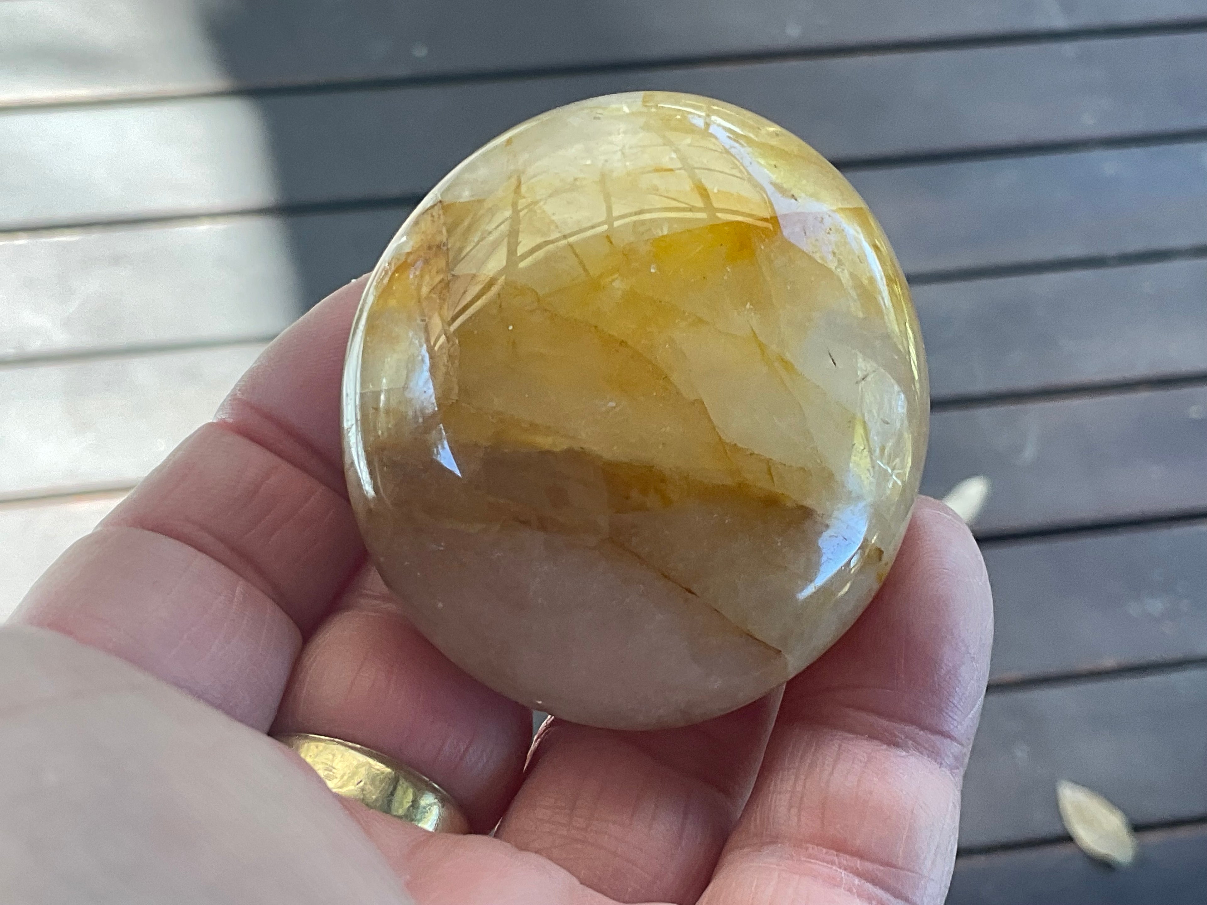 110g Golden Healer Palmstone A